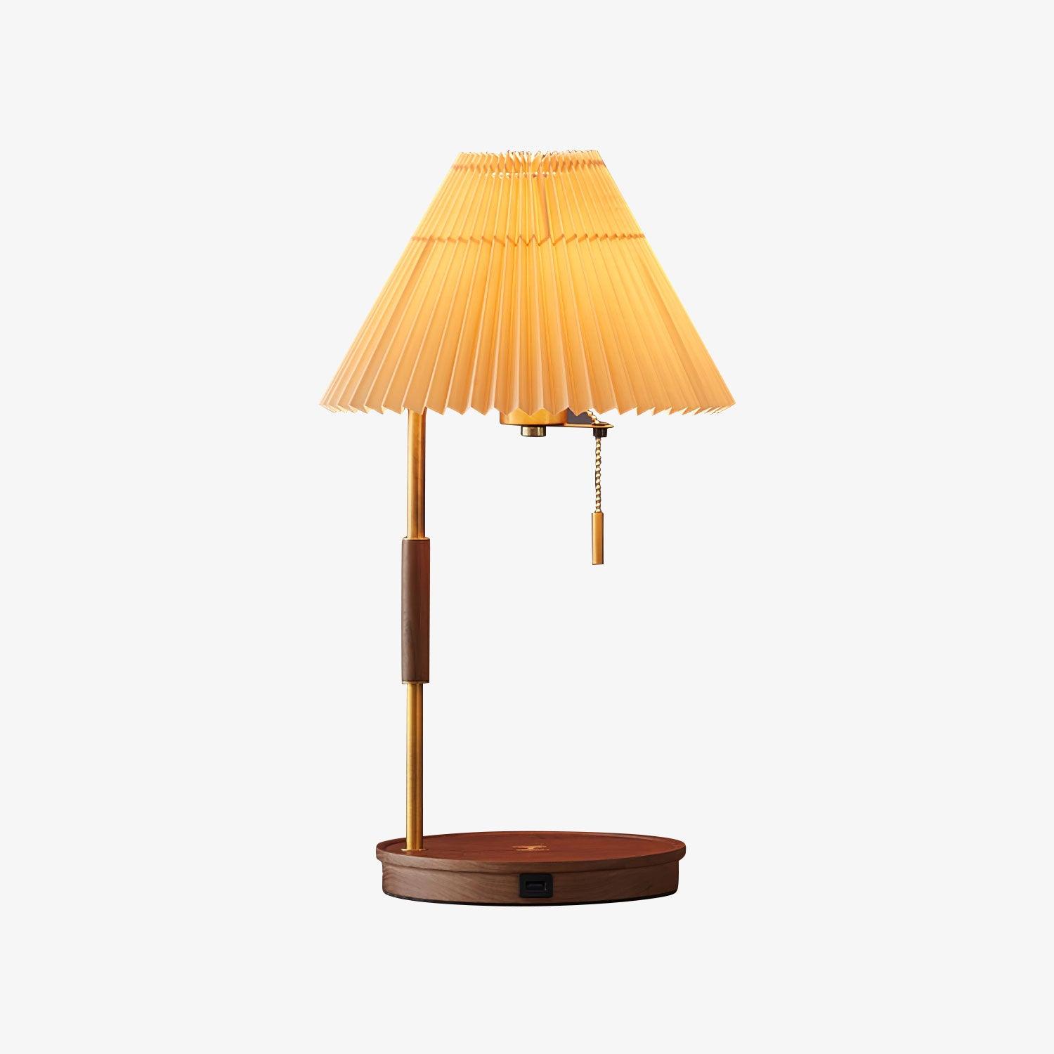Wooden Retro Table Lamp - Blowlighting