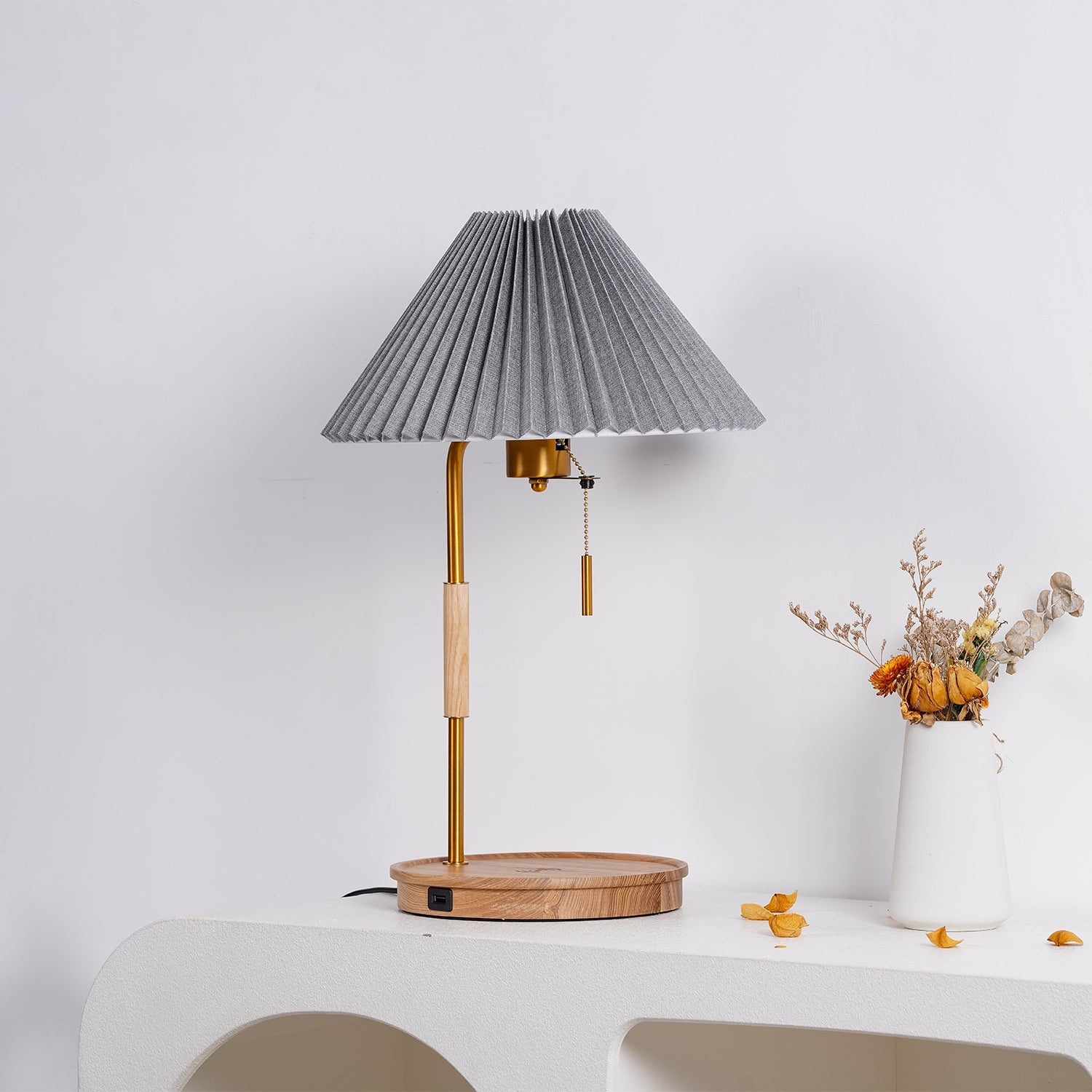 Wooden Retro Table Lamp - Blowlighting