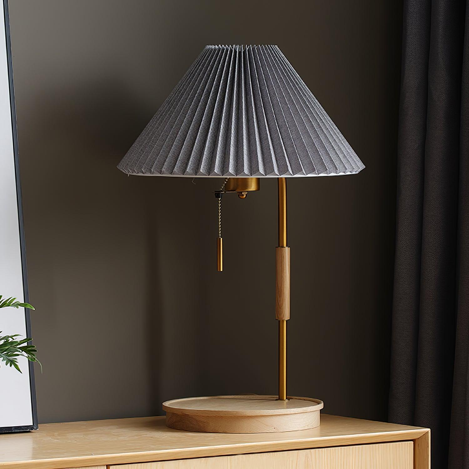 Wooden Retro Table Lamp - Blowlighting