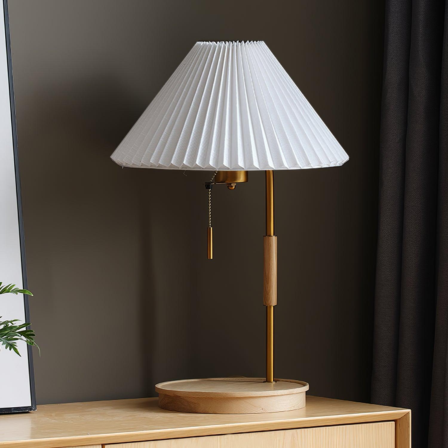 Wooden Retro Table Lamp - Blowlighting