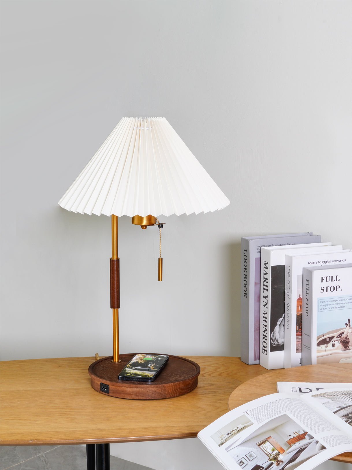 Wooden Retro Table Lamp - Blowlighting