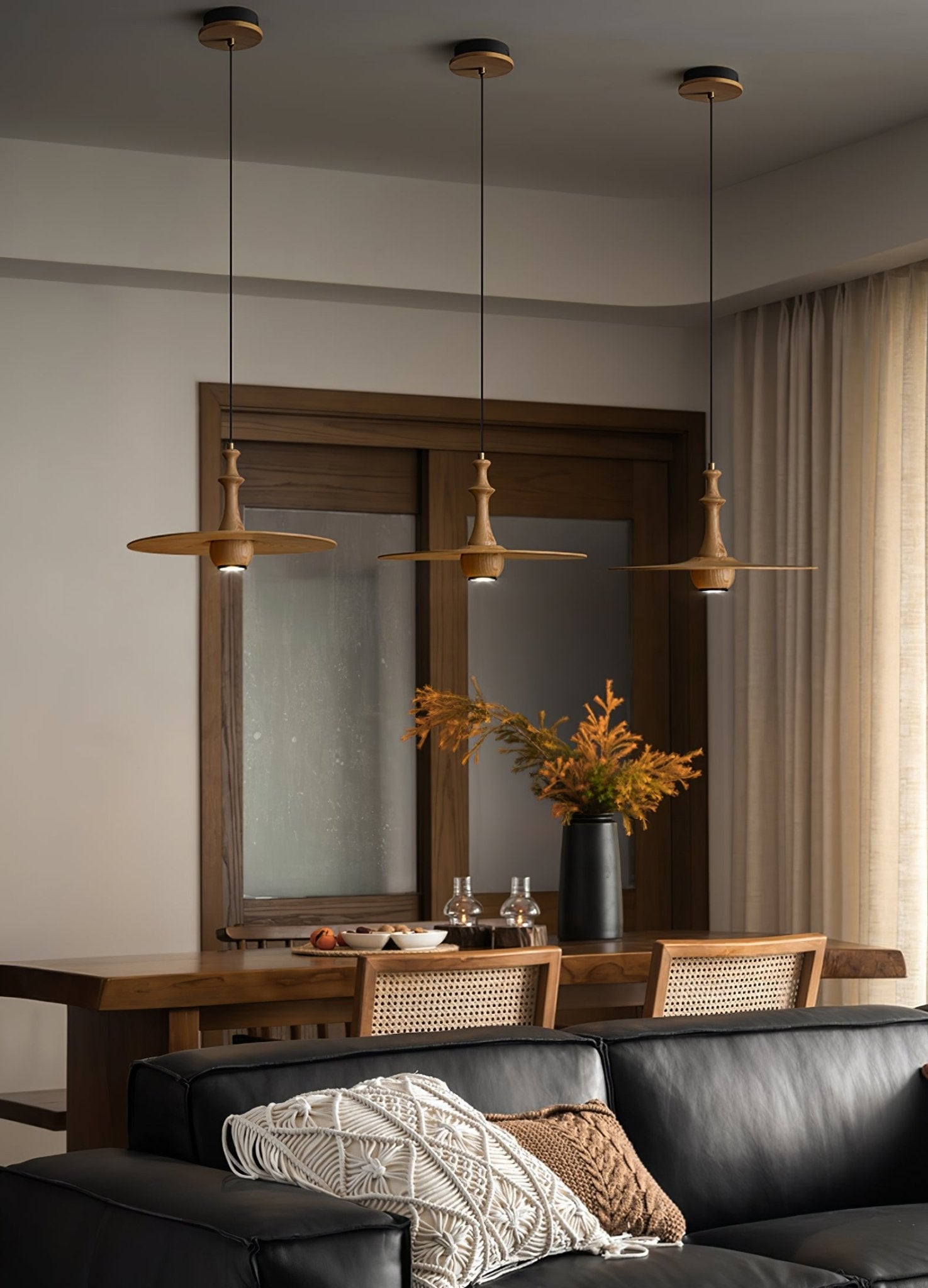 Wooden Spin Pendant Light - Blowlighting