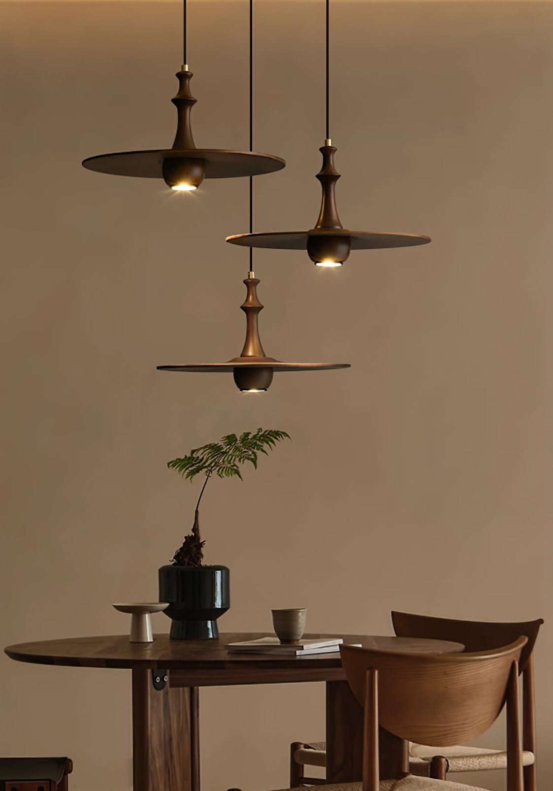 Wooden Spin Pendant Light - Blowlighting