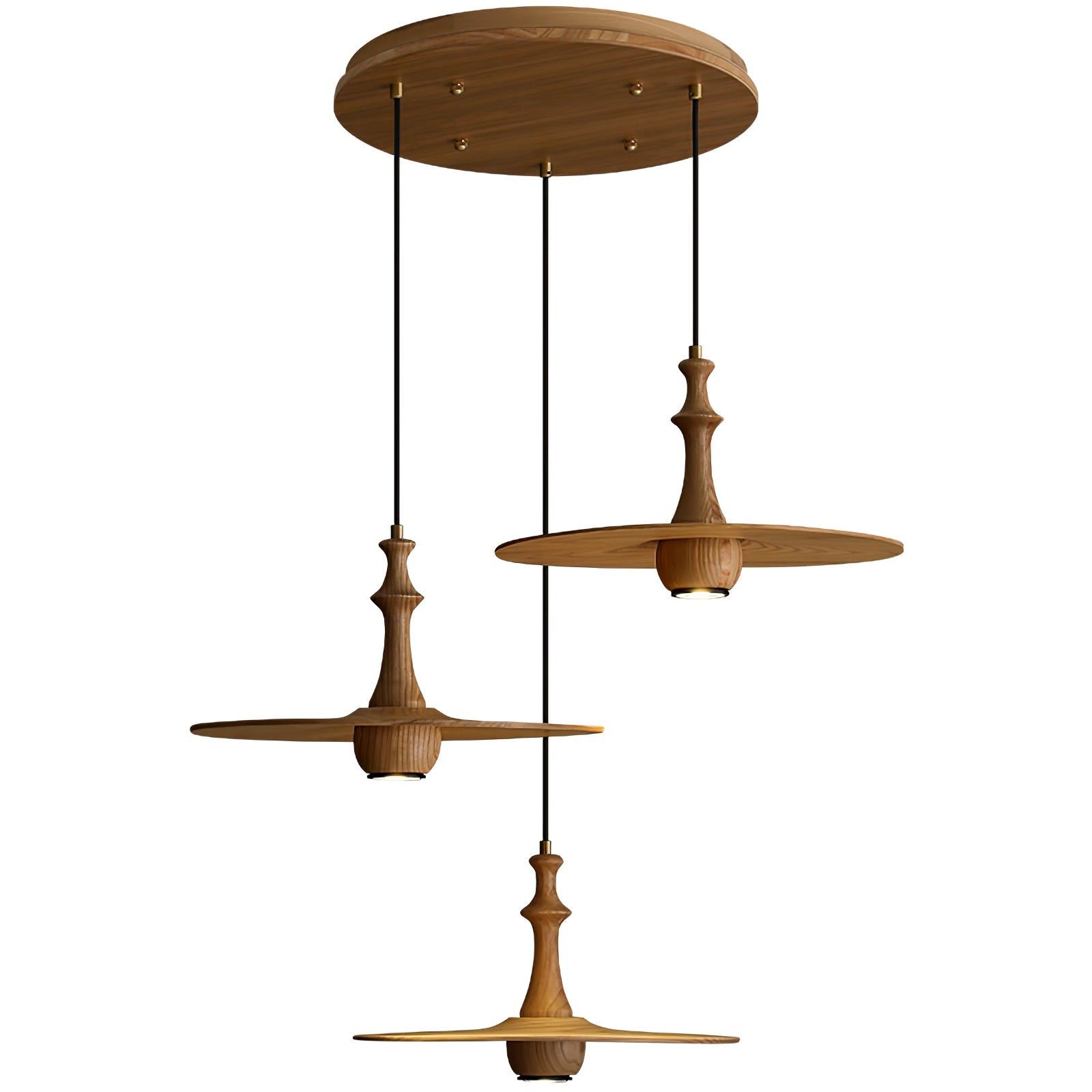 Wooden Spin Pendant Light - Blowlighting