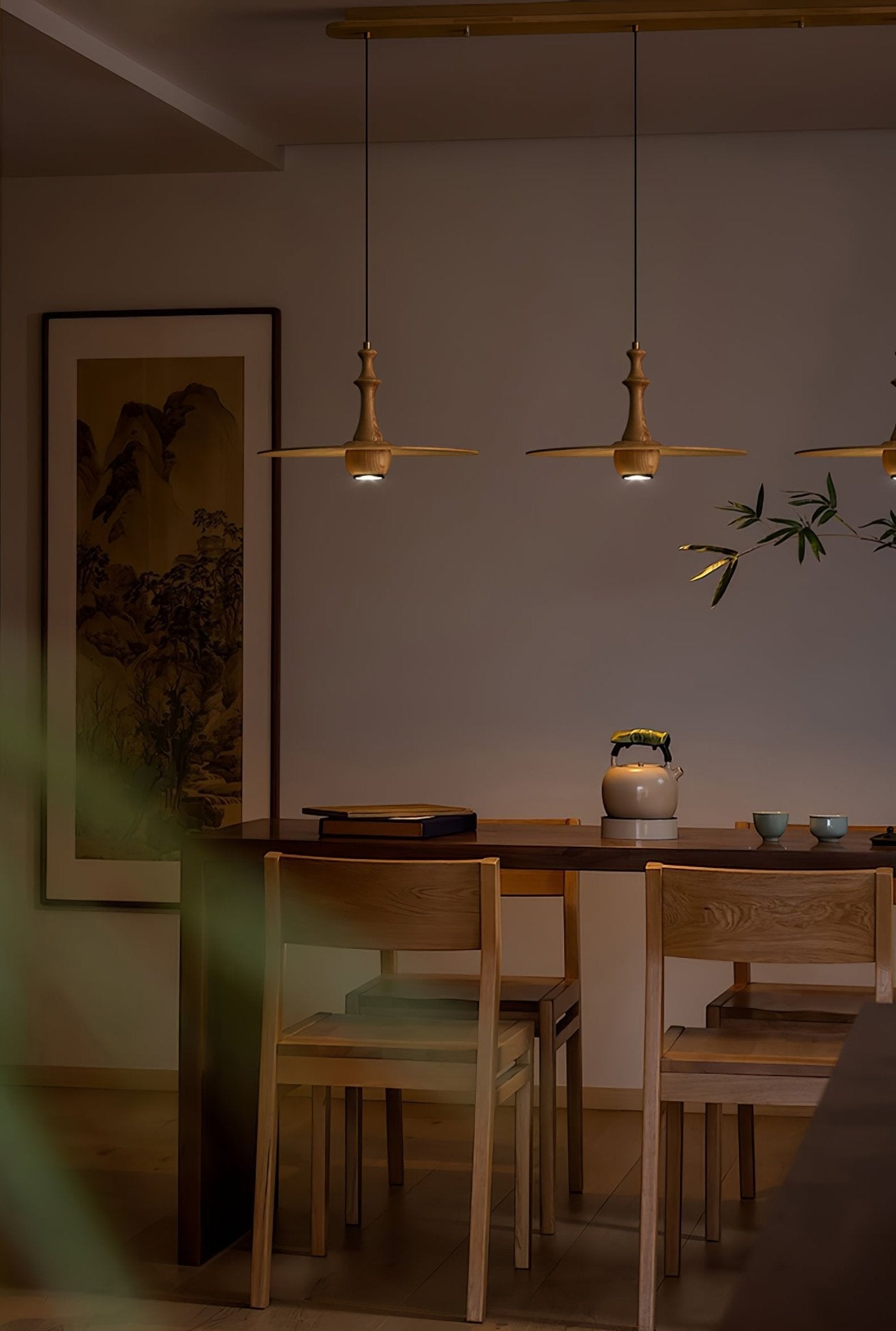Wooden Spin Pendant Light - Blowlighting