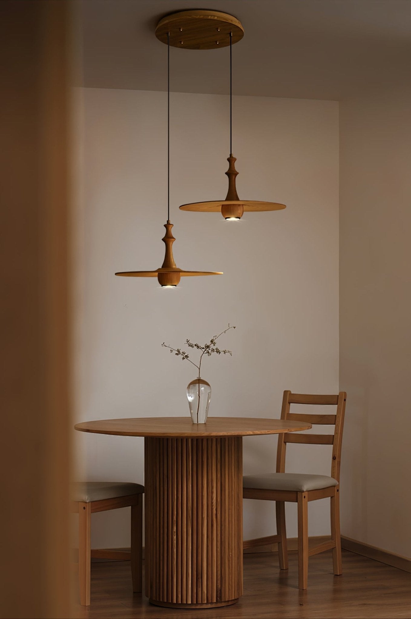 Wooden Spin Pendant Light - Blowlighting
