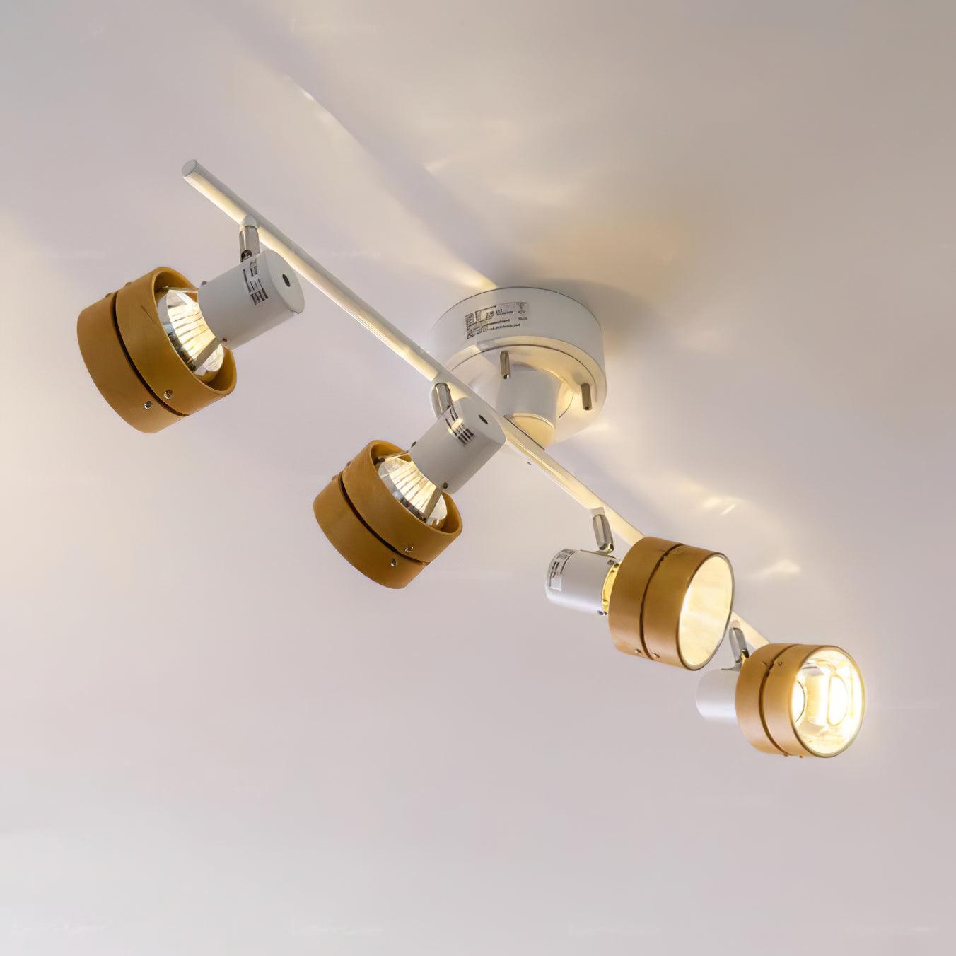 Wooden Adjustable Spot Ceiling Lamp - Blowlighting