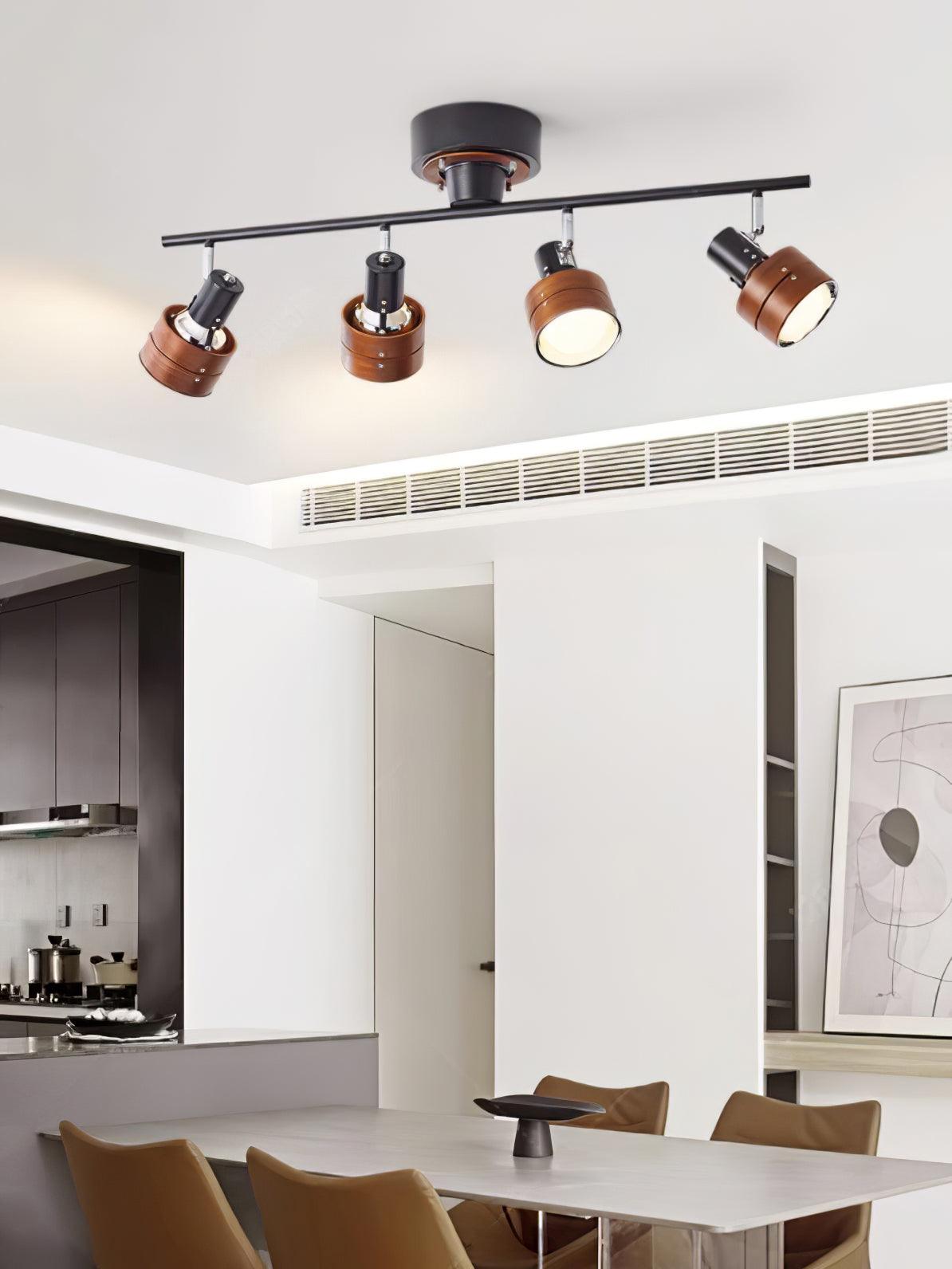 Wooden Adjustable Spot Ceiling Lamp - Blowlighting