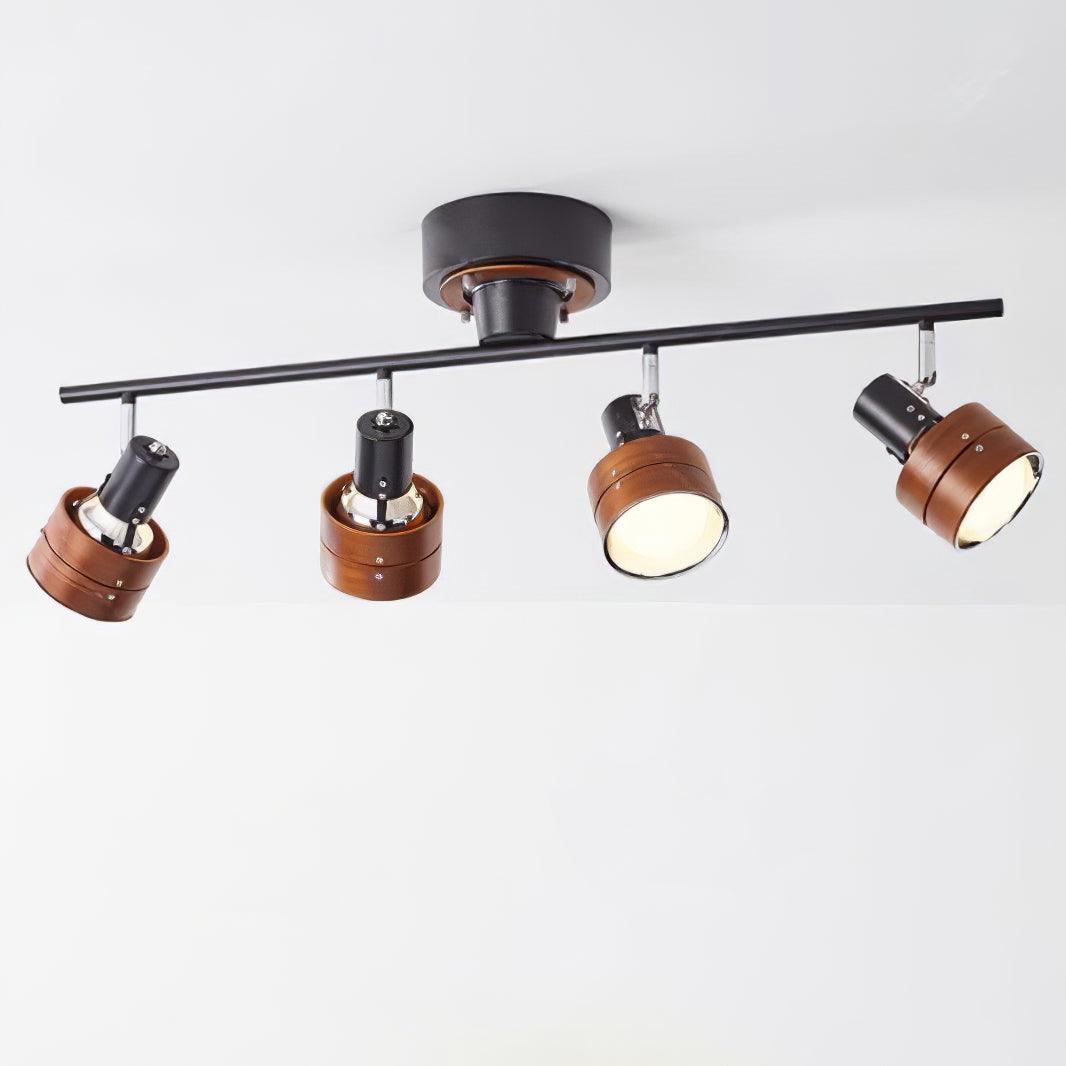 Wooden Adjustable Spot Ceiling Lamp - Blowlighting