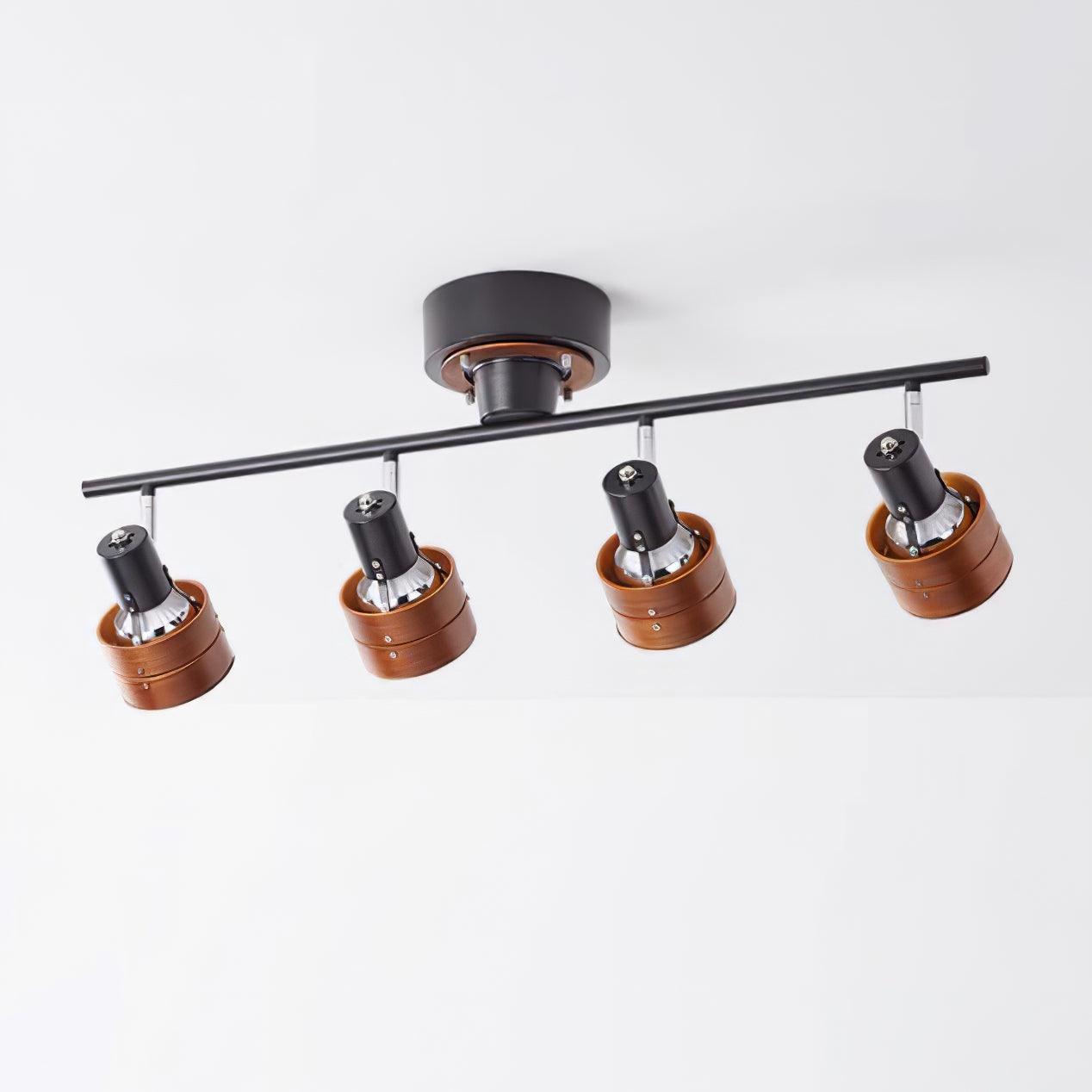 Wooden Adjustable Spot Ceiling Lamp - Blowlighting