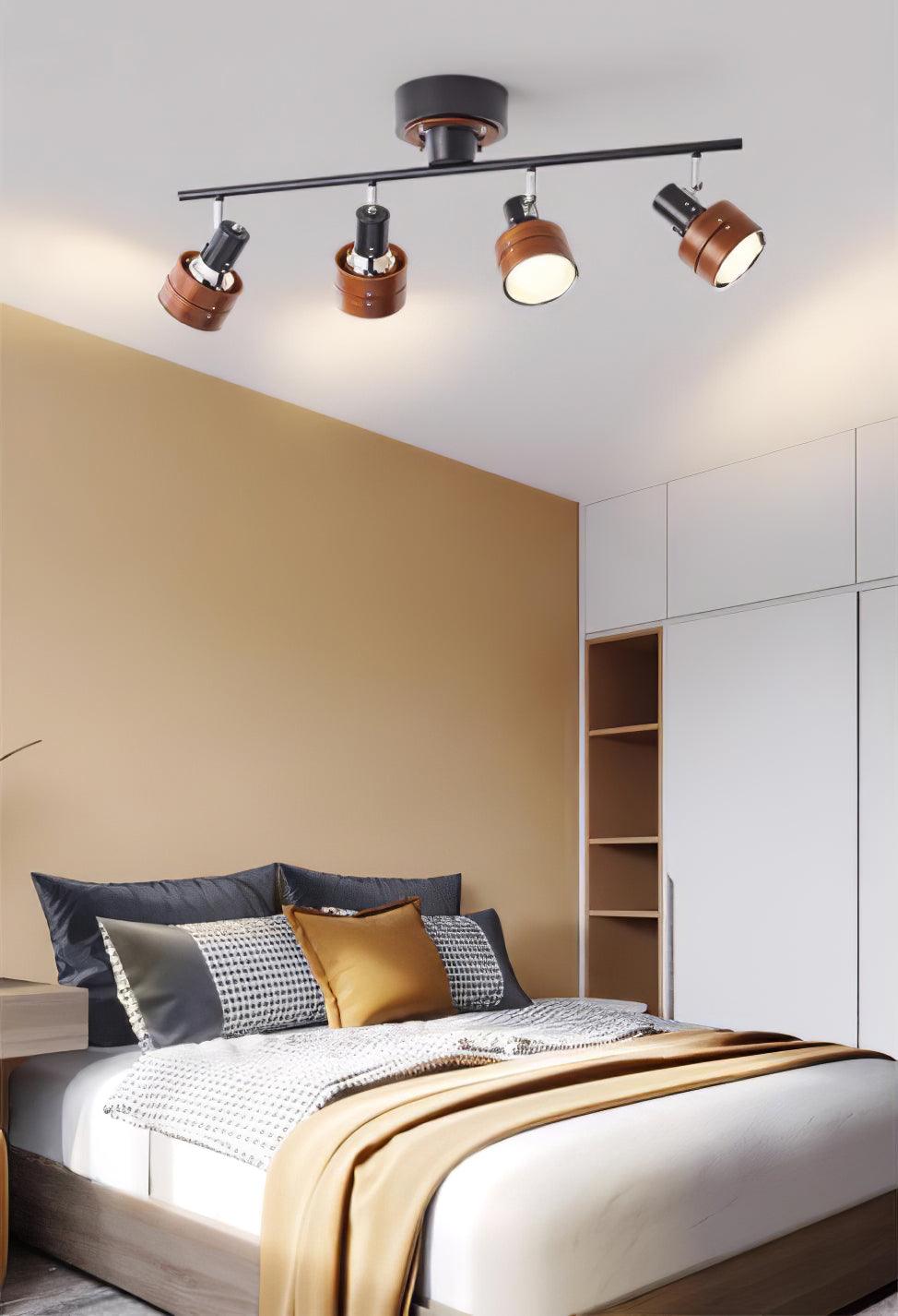 Wooden Adjustable Spot Ceiling Lamp - Blowlighting