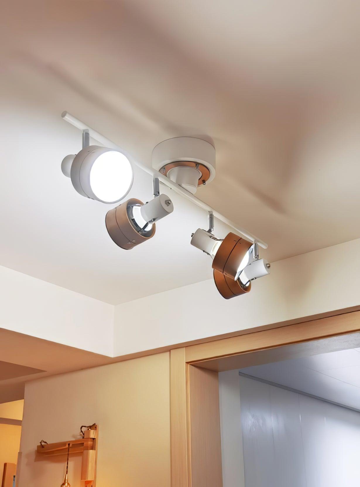 Wooden Adjustable Spot Ceiling Lamp - Blowlighting