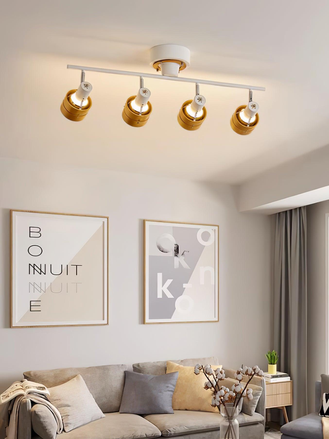 Wooden Adjustable Spot Ceiling Lamp - Blowlighting