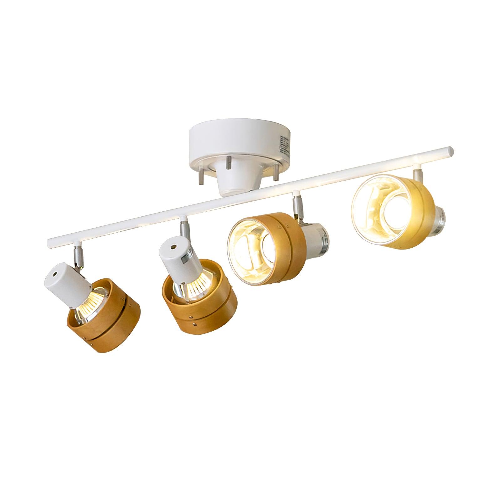 Wooden Adjustable Spot Ceiling Lamp - Blowlighting
