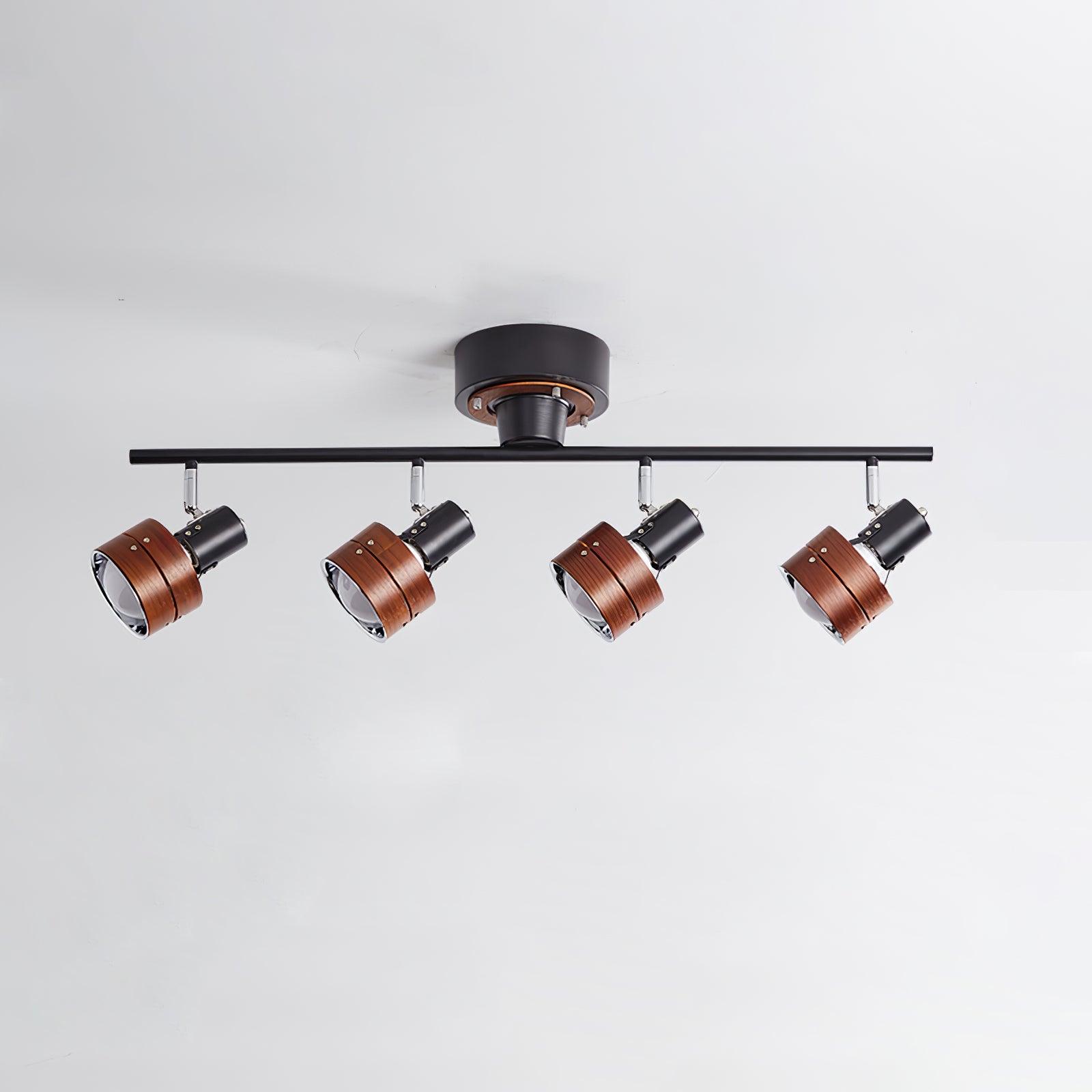 Wooden Adjustable Spot Ceiling Lamp - Blowlighting