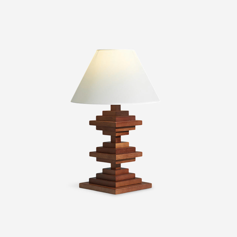 Wooden Tower Minimalist Wood Table Light