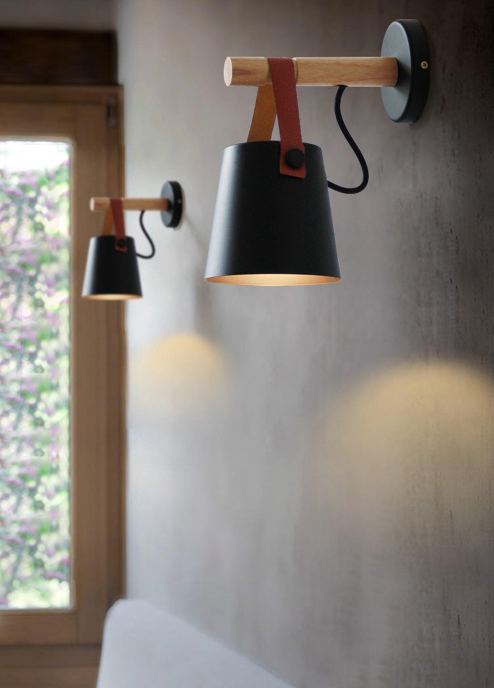 Wooden Conical Wall Light - Blowlighting