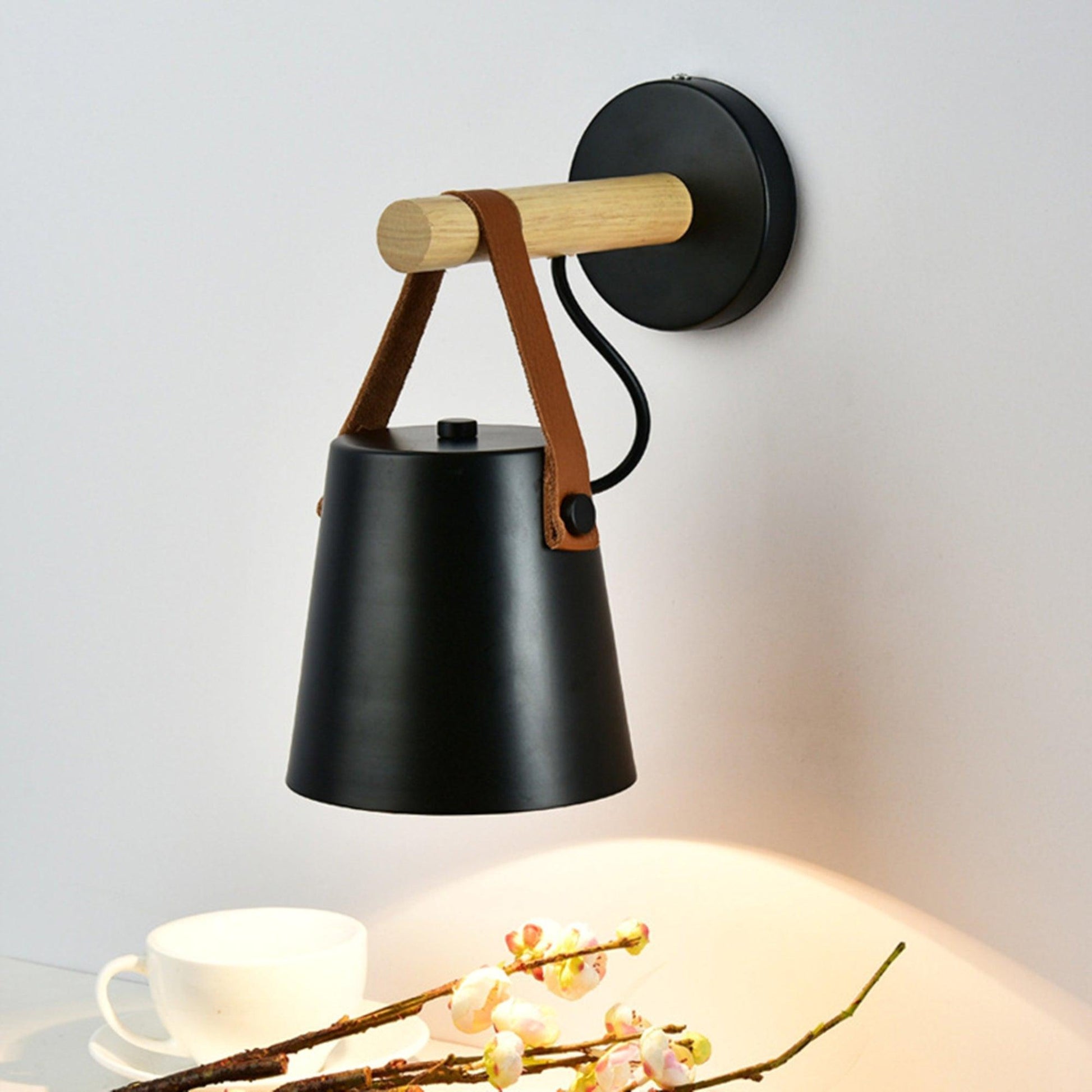 Wooden Conical Wall Light - Blowlighting