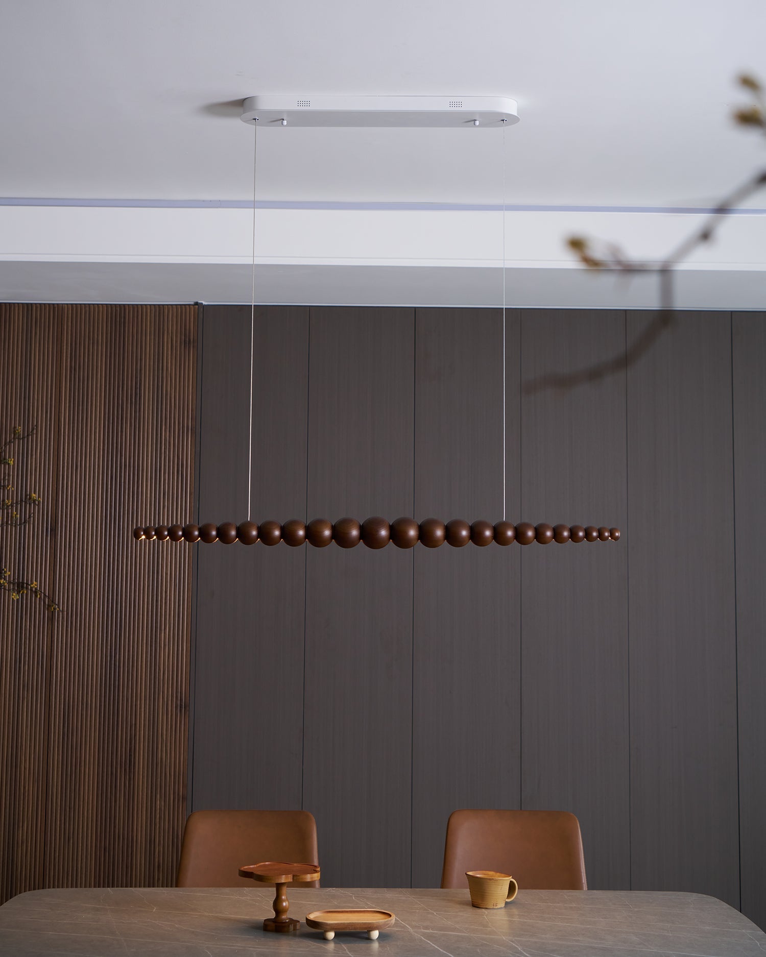 Woodline Orb Pendant Light - Blowlighting