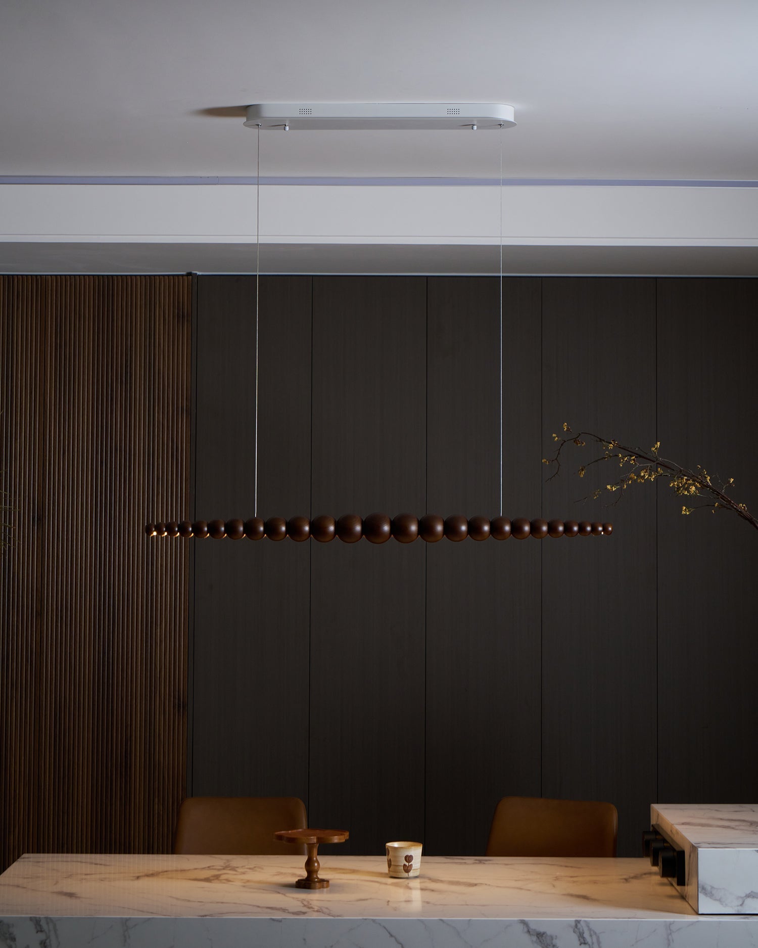 Woodline Orb Pendant Light - Blowlighting