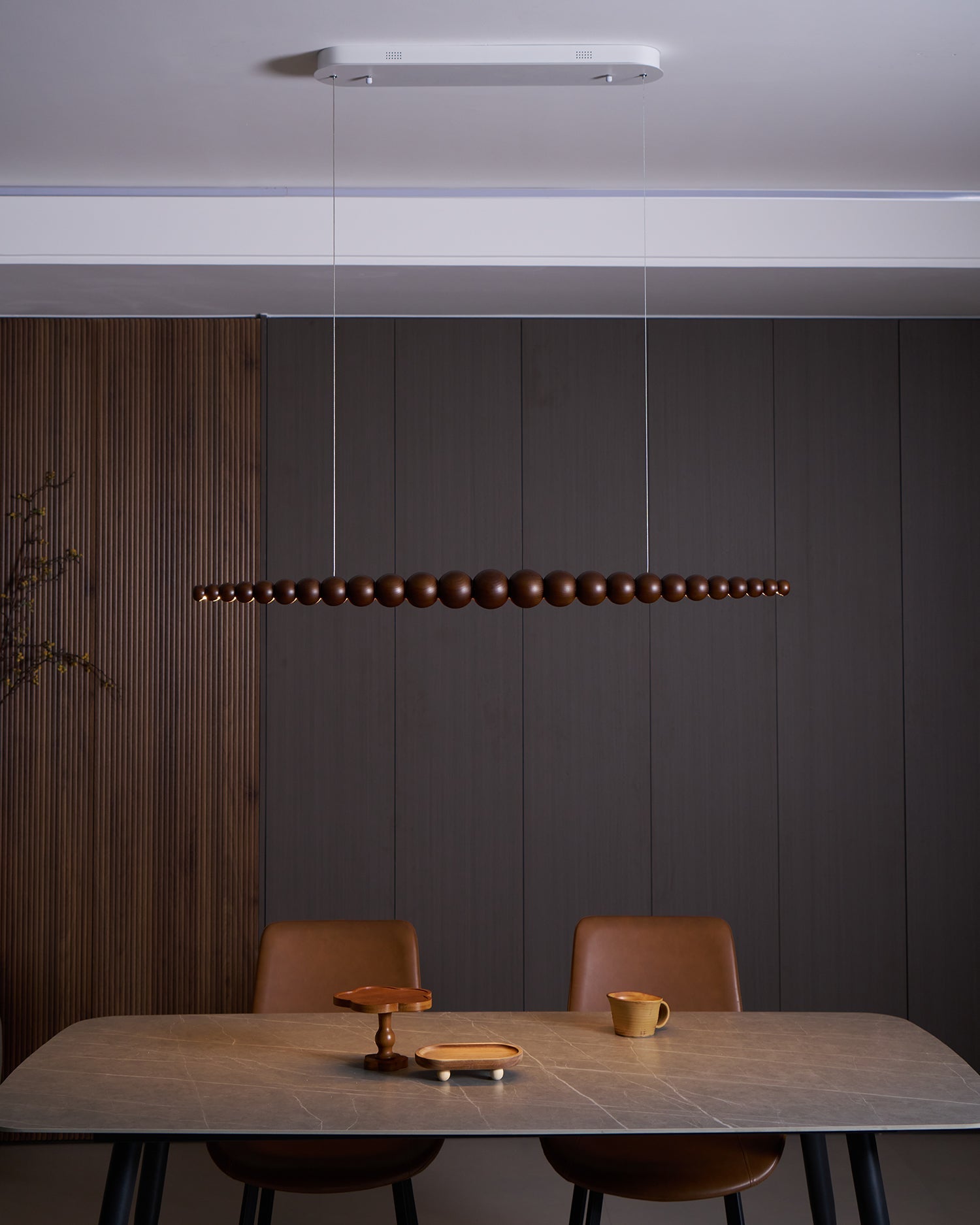 Woodline Orb Pendant Light - Blowlighting