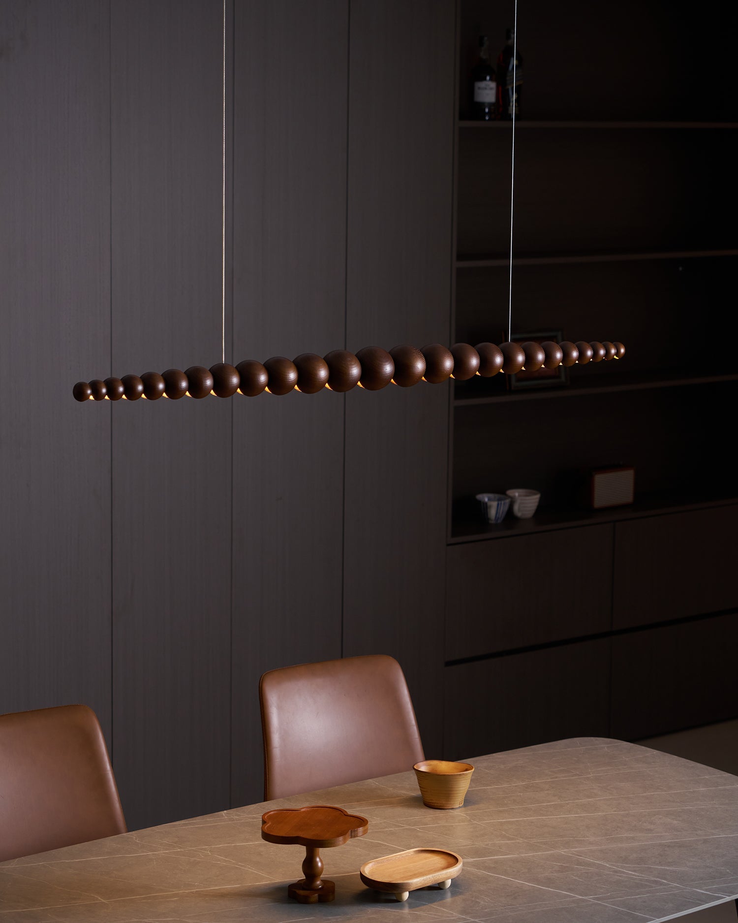 Woodline Orb Pendant Light - Blowlighting