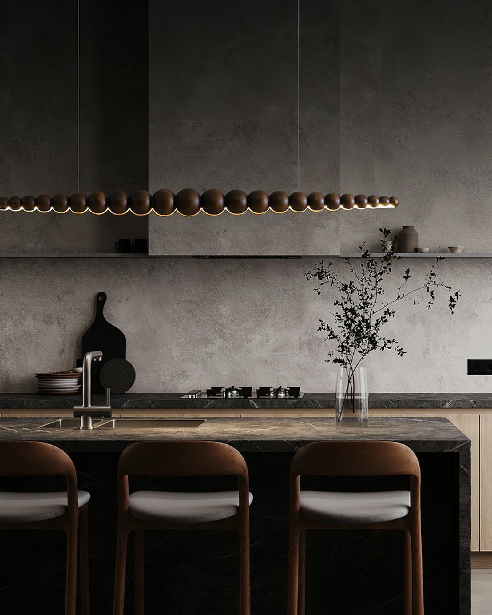 Woodline Orb Pendant Light - Blowlighting