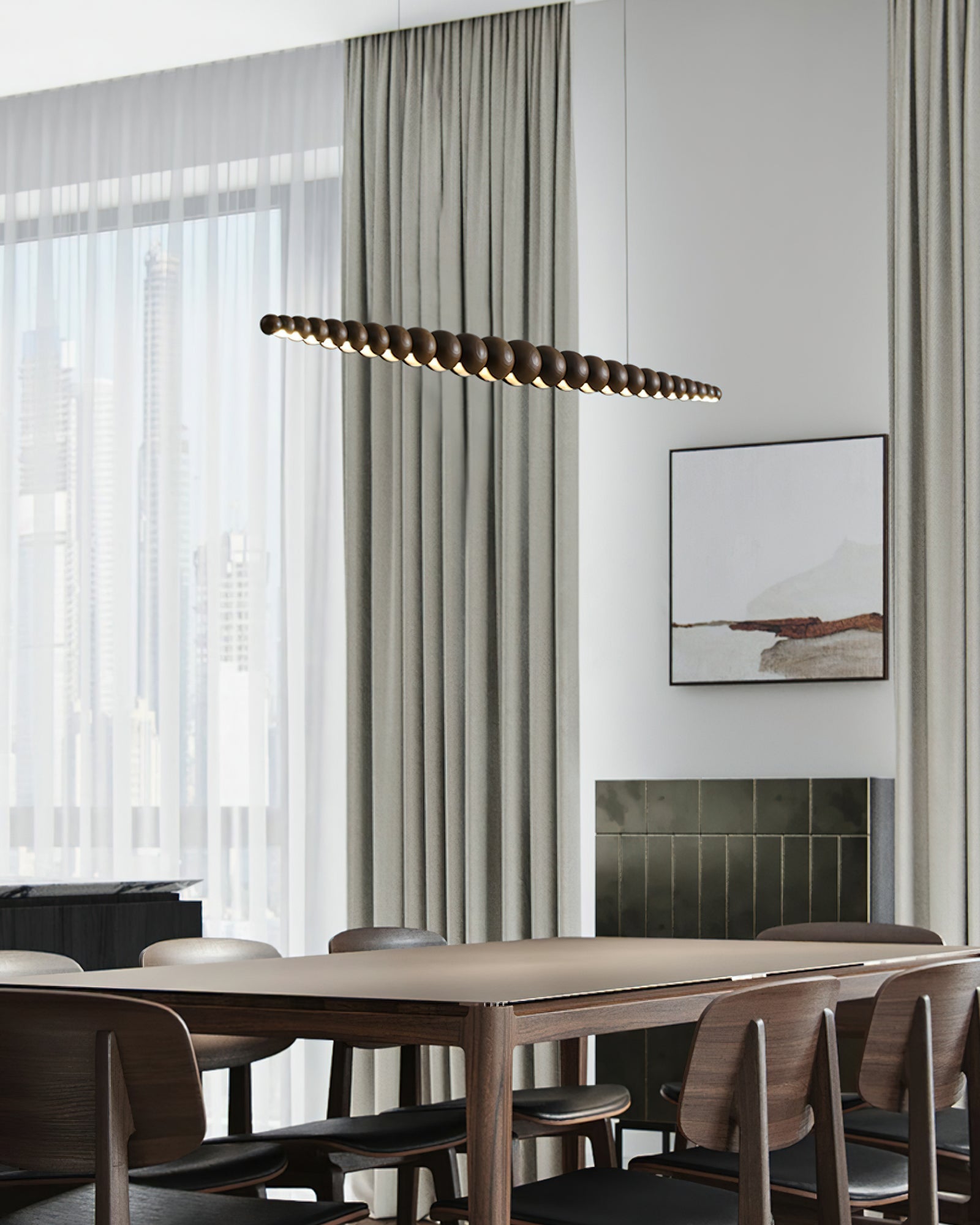 Woodline Orb Pendant Light - Blowlighting