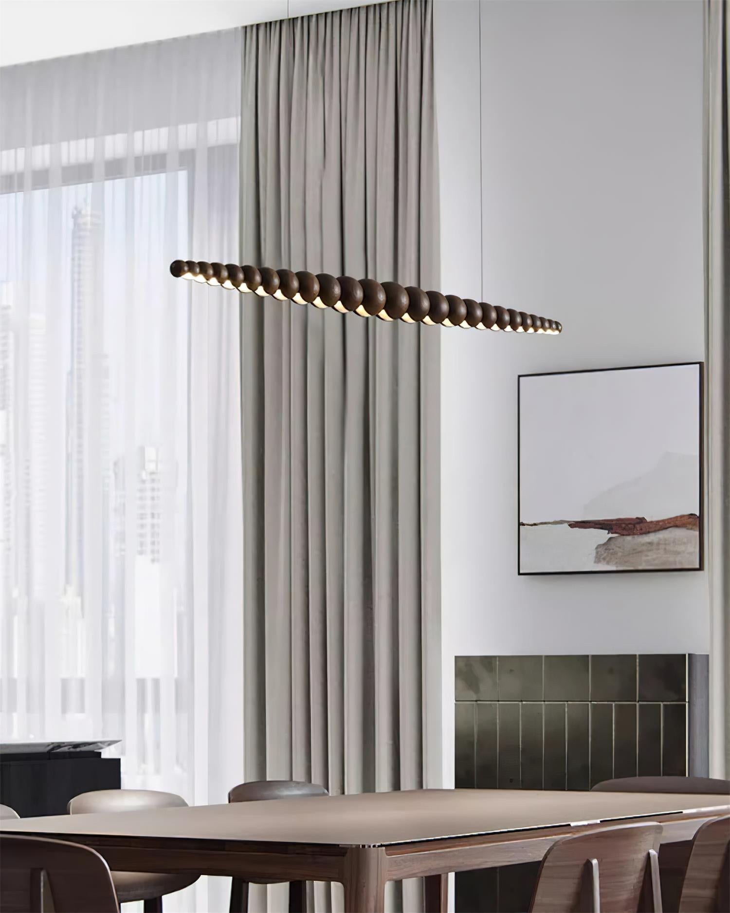Woodline Orb Pendant Light - Blowlighting