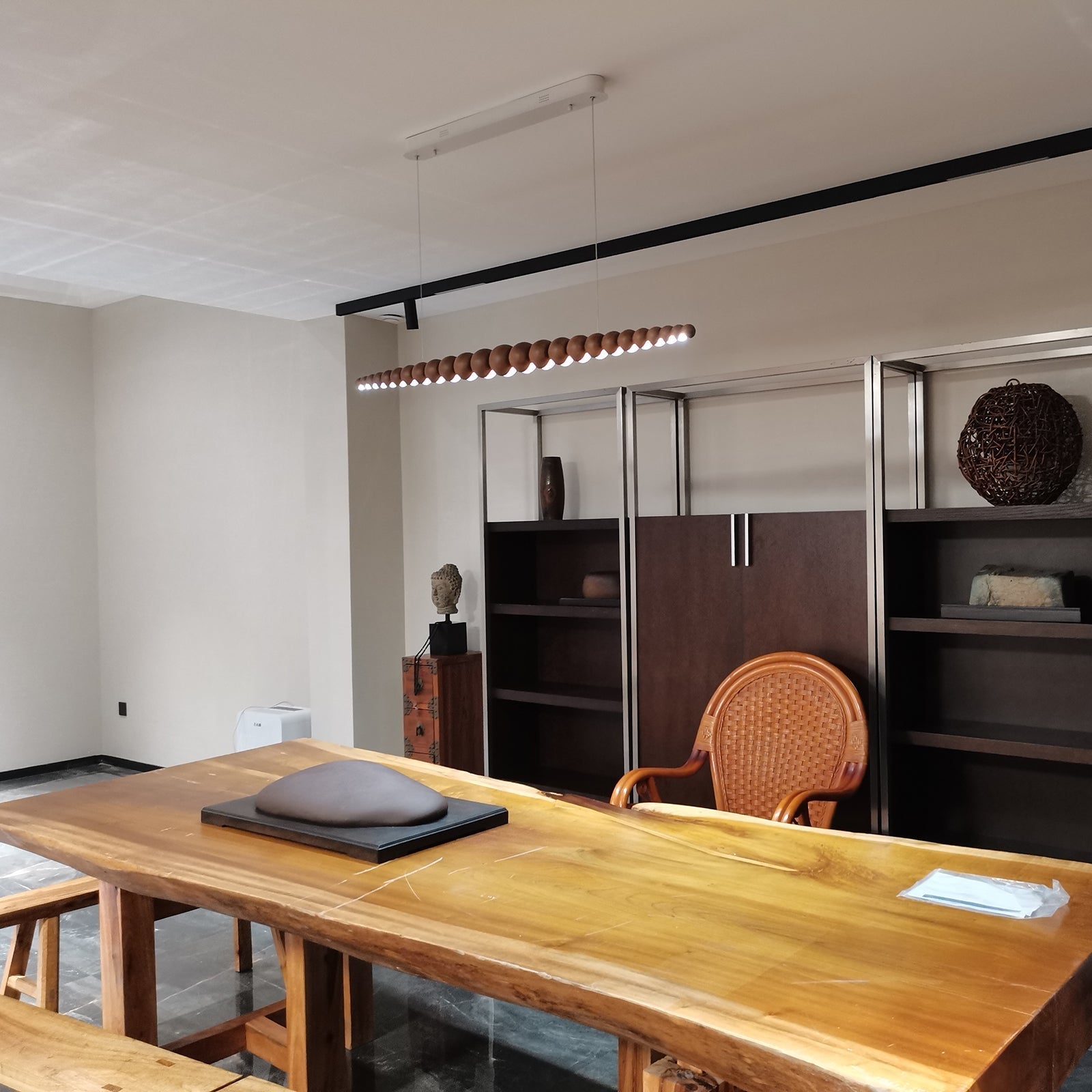 Woodline Orb Pendant Light - Blowlighting