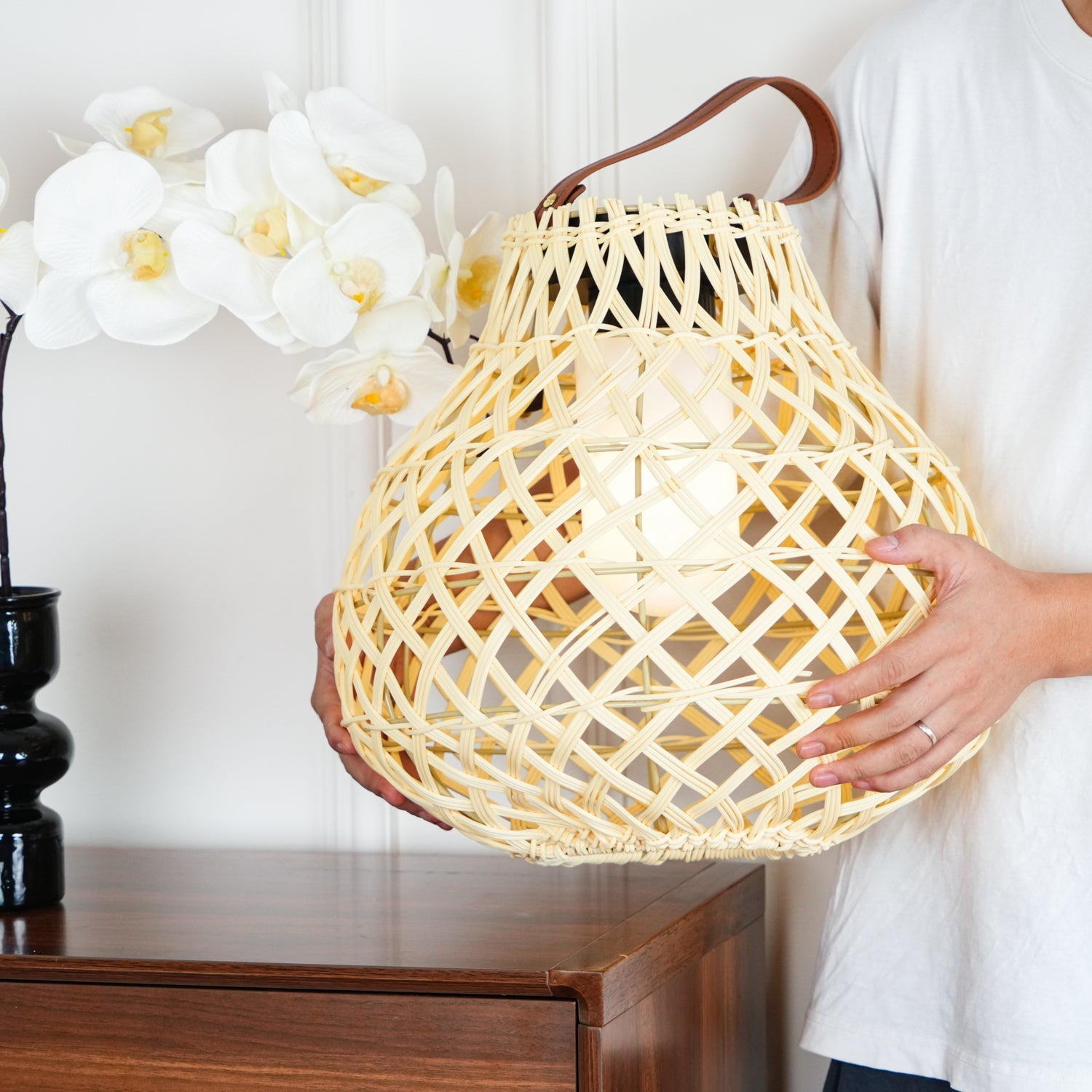 Woven Sphere Lantern Outdoor Lamp - Blowlighting