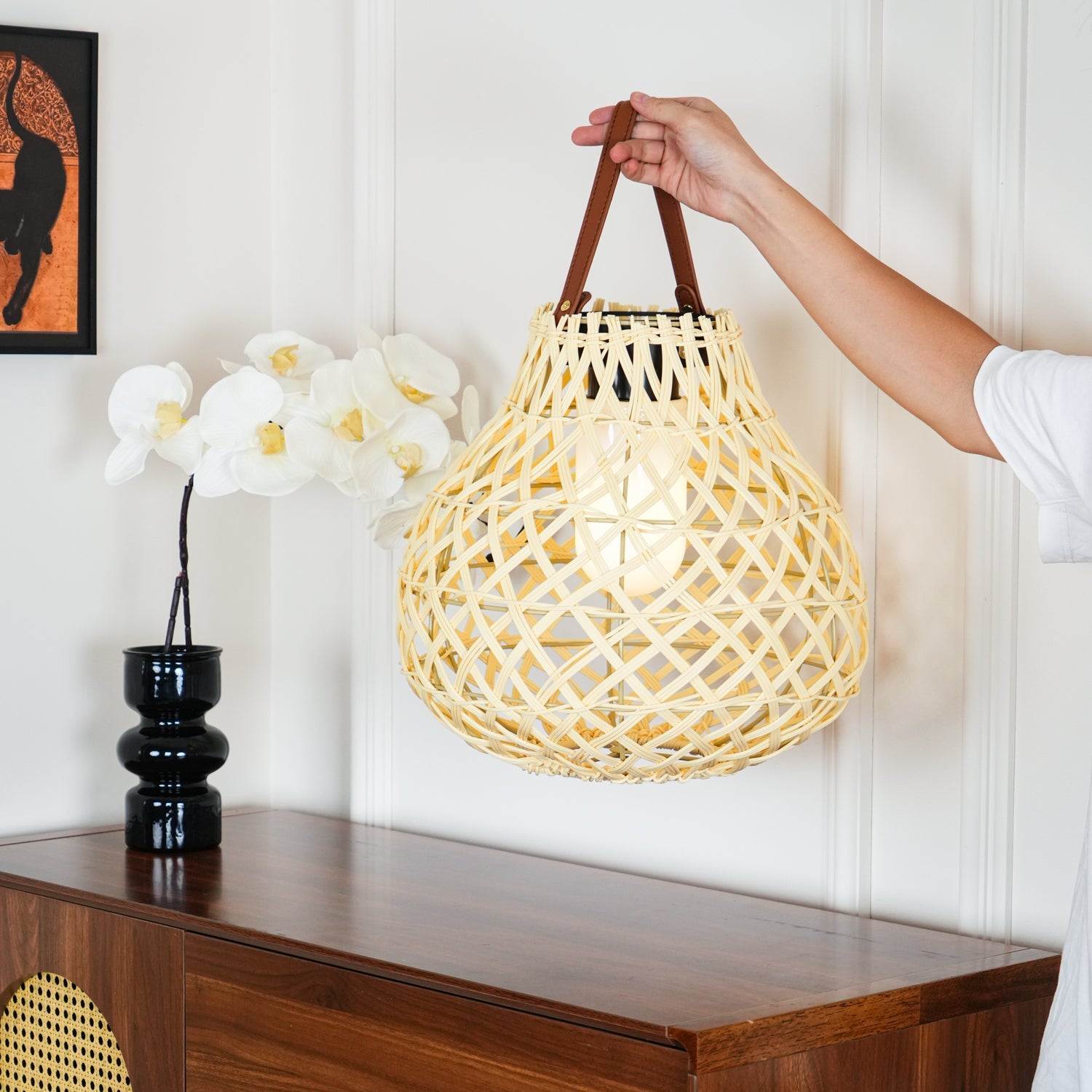 Woven Sphere Lantern Outdoor Lamp - Blowlighting