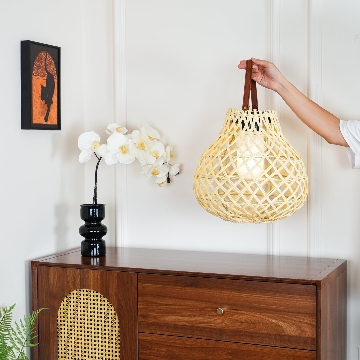 Woven Sphere Lantern Outdoor Lamp - Blowlighting