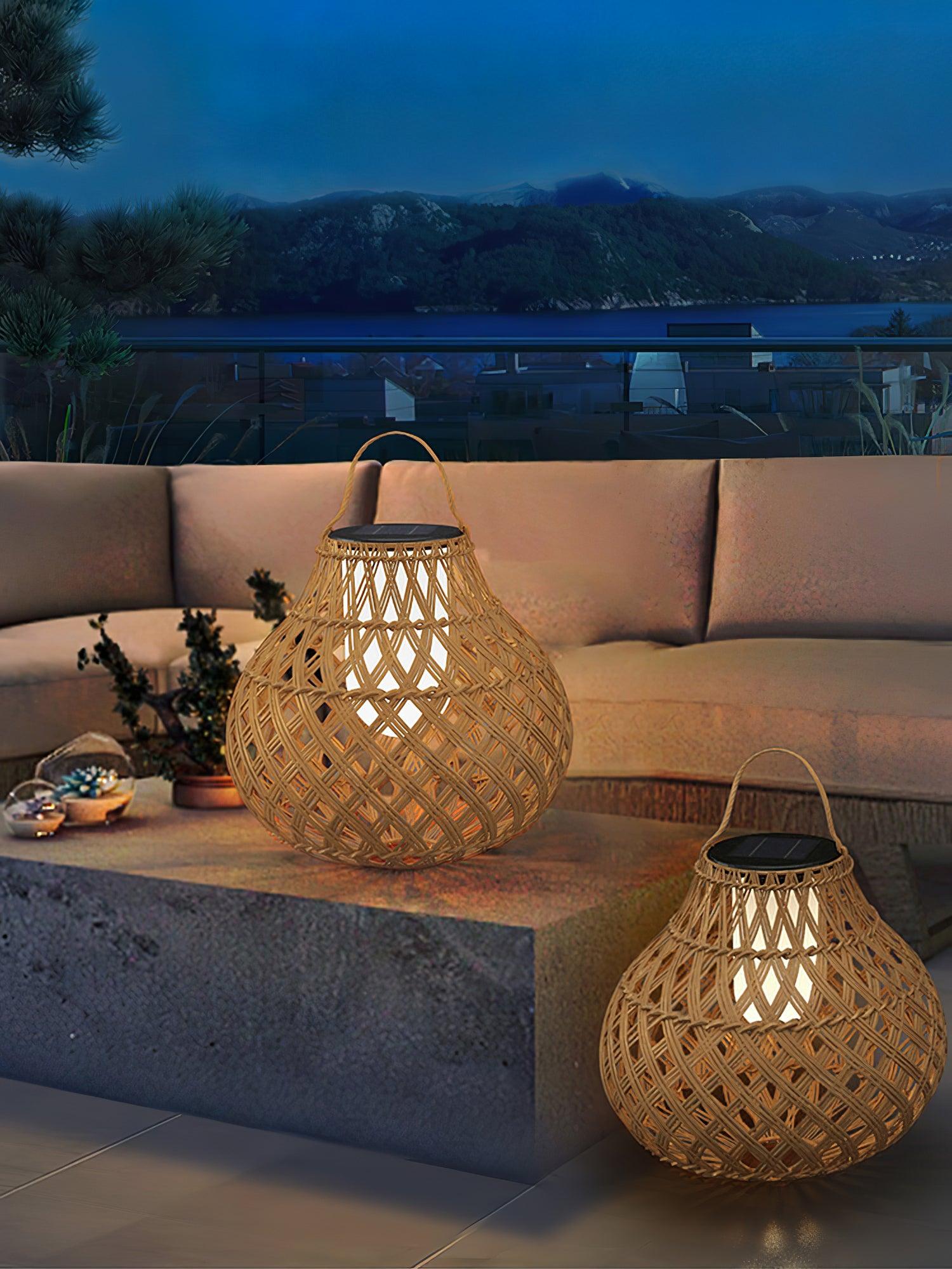Woven Sphere Lantern Outdoor Lamp - Blowlighting