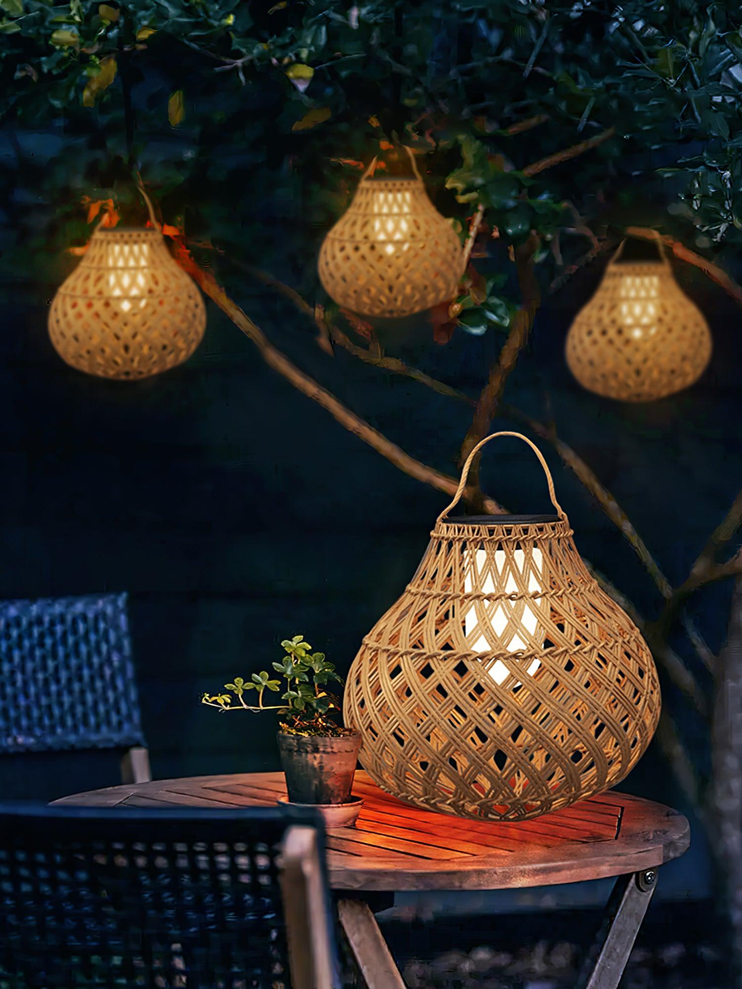 Woven Sphere Lantern Outdoor Lamp - Blowlighting