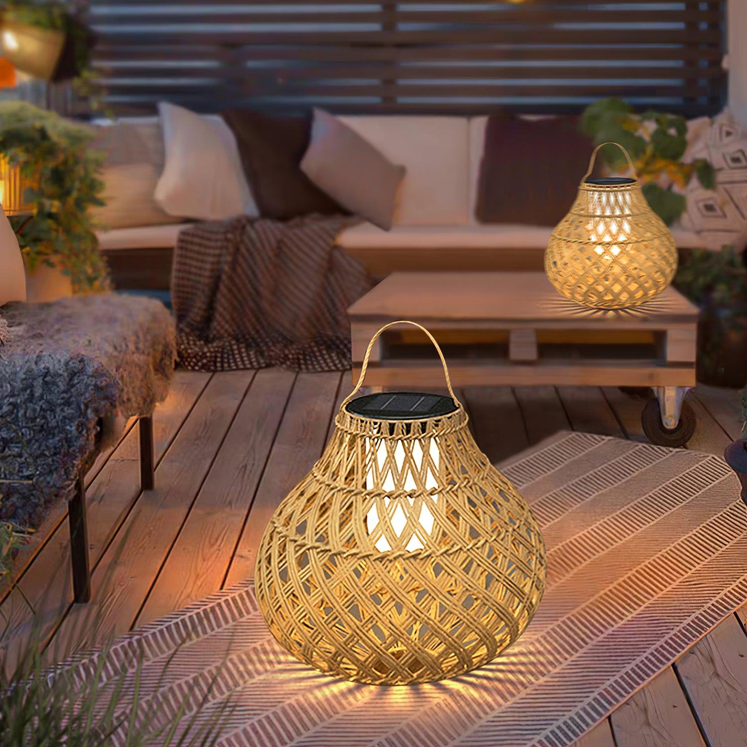 Woven Sphere Lantern Outdoor Lamp - Blowlighting