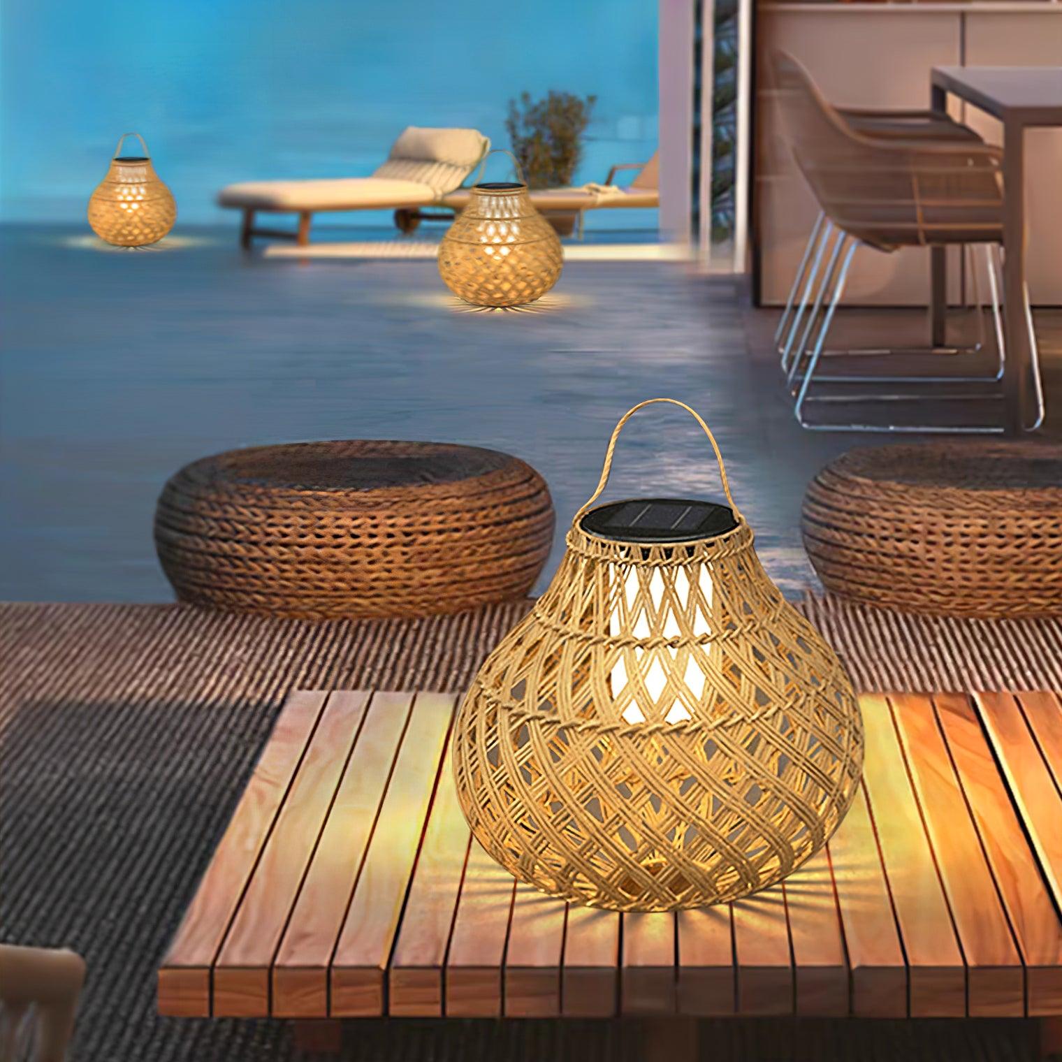 Woven Sphere Lantern Outdoor Lamp - Blowlighting