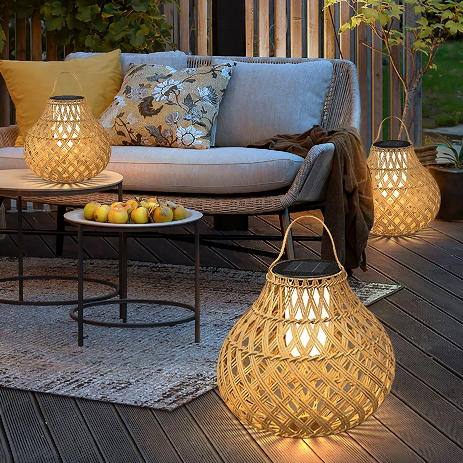 Woven Sphere Lantern Outdoor Lamp - Blowlighting