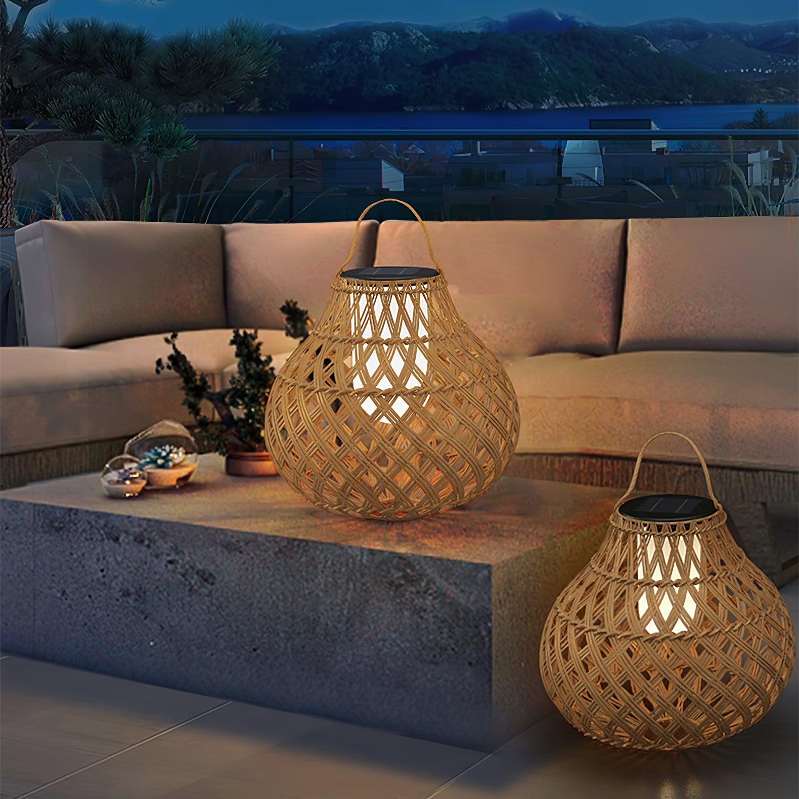 Woven Sphere Lantern Outdoor Lamp - Blowlighting
