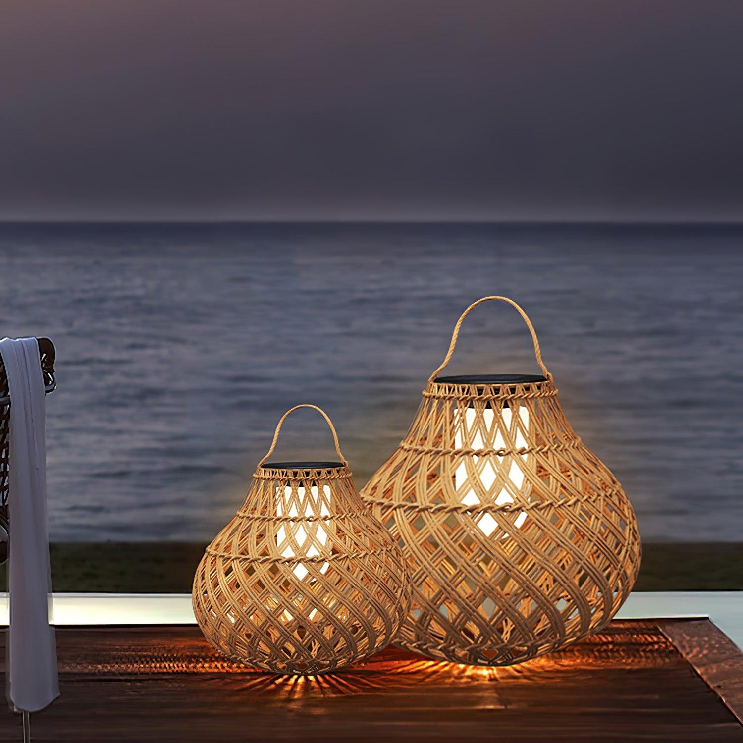 Woven Sphere Lantern Outdoor Lamp - Blowlighting