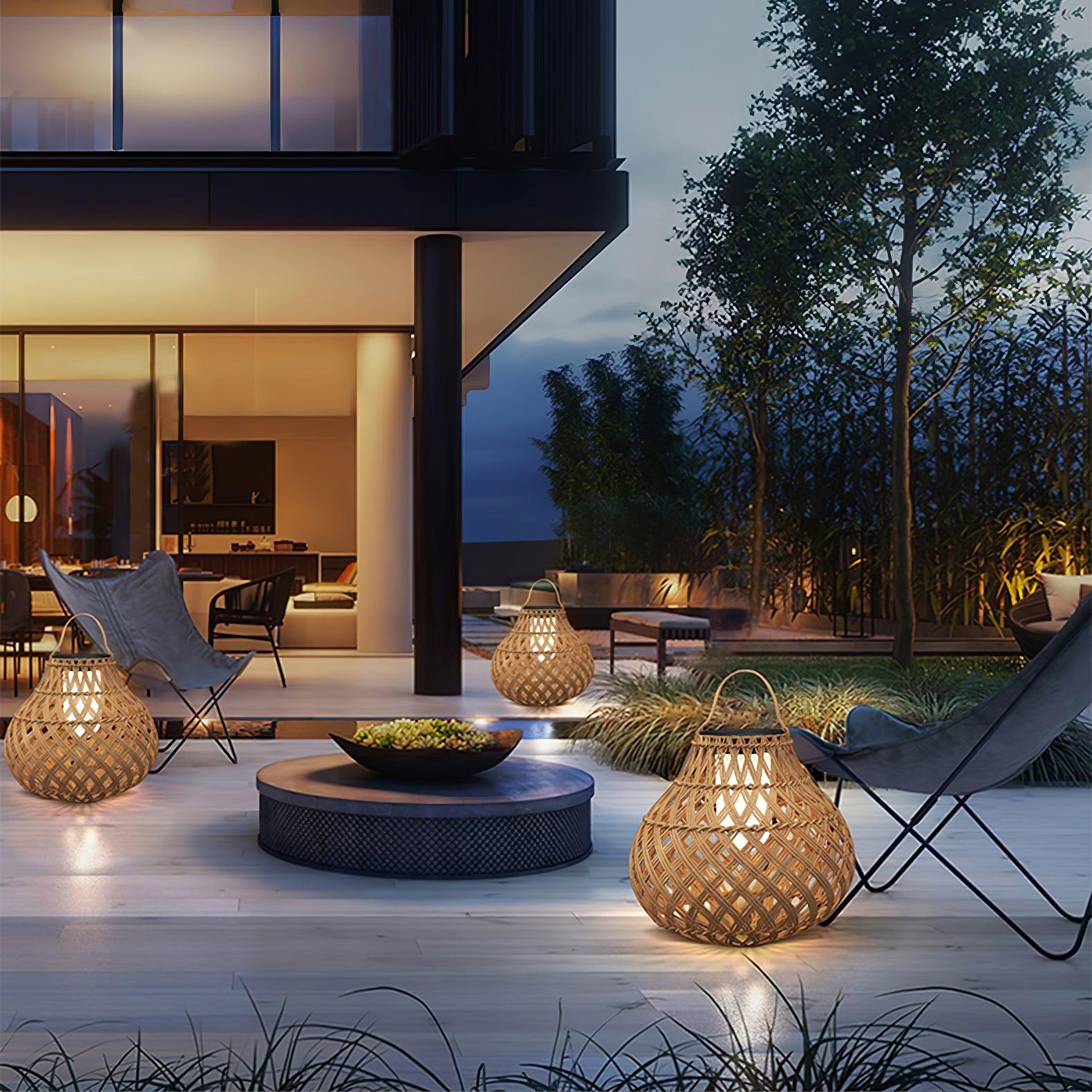 Woven Sphere Lantern Outdoor Lamp - Blowlighting