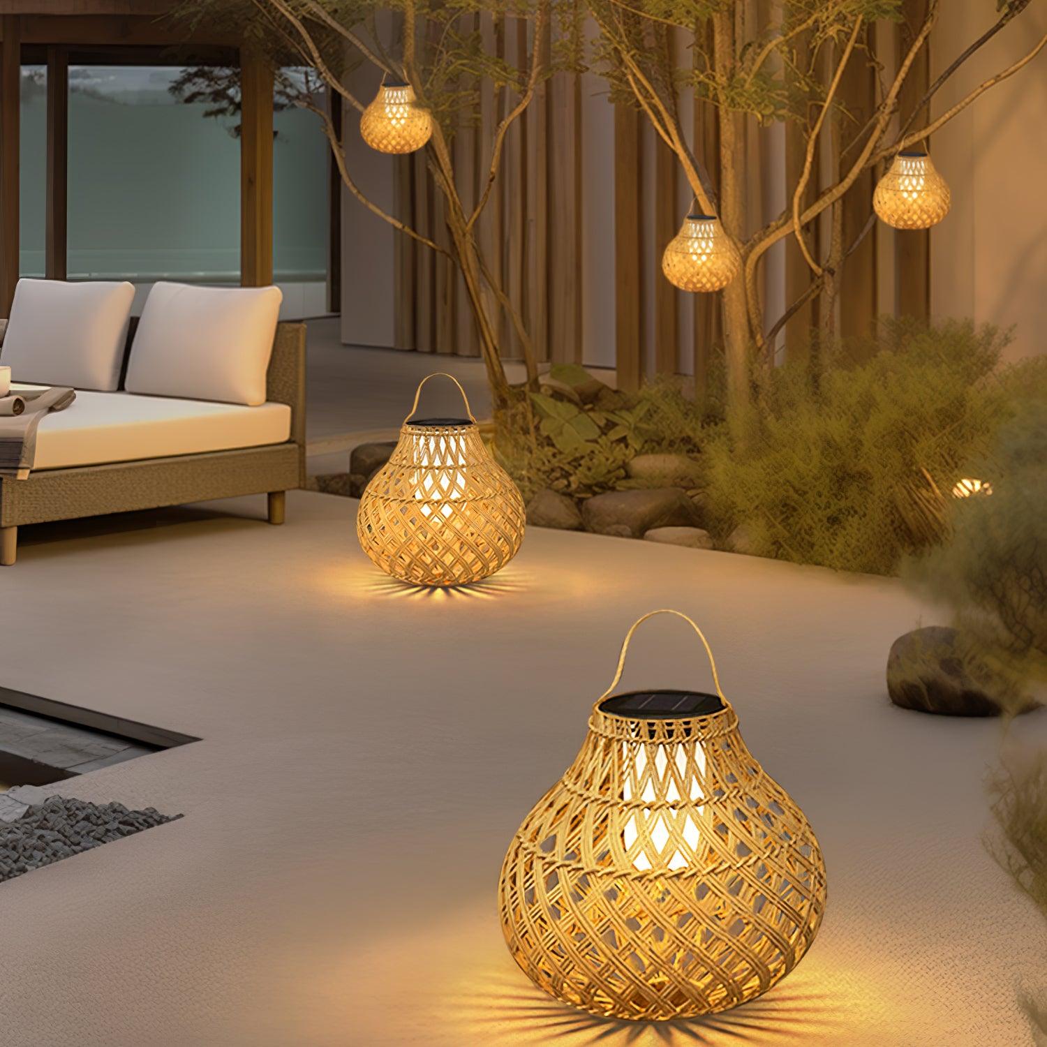 Woven Sphere Lantern Outdoor Lamp - Blowlighting