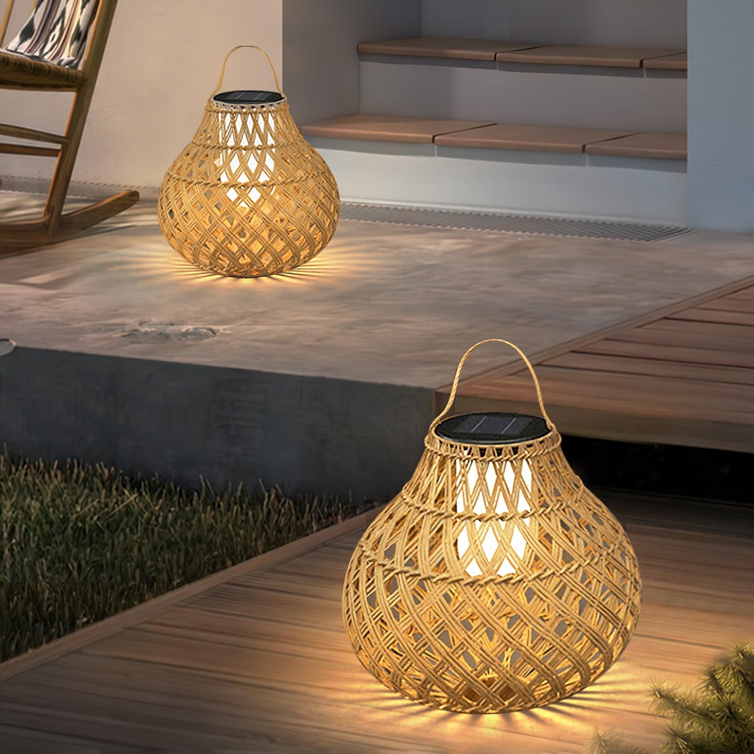 Woven Sphere Lantern Outdoor Lamp - Blowlighting