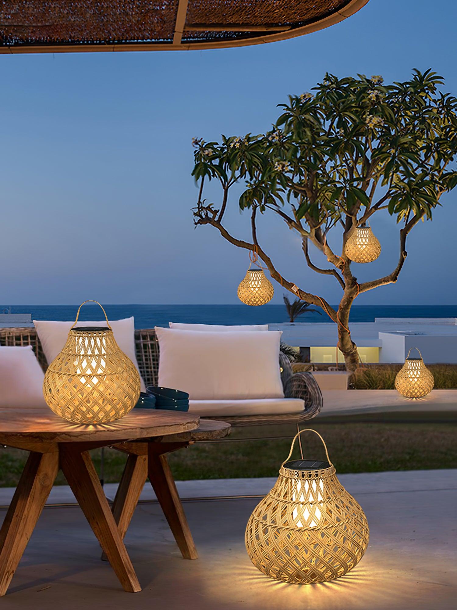 Woven Sphere Lantern Outdoor Lamp - Blowlighting