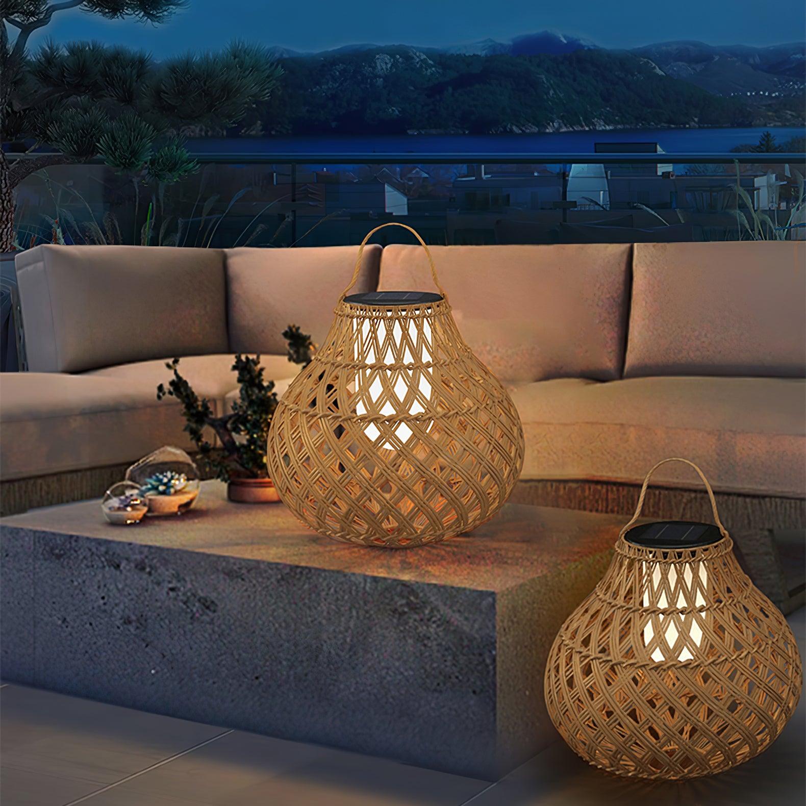 Woven Sphere Lantern Outdoor Lamp - Blowlighting