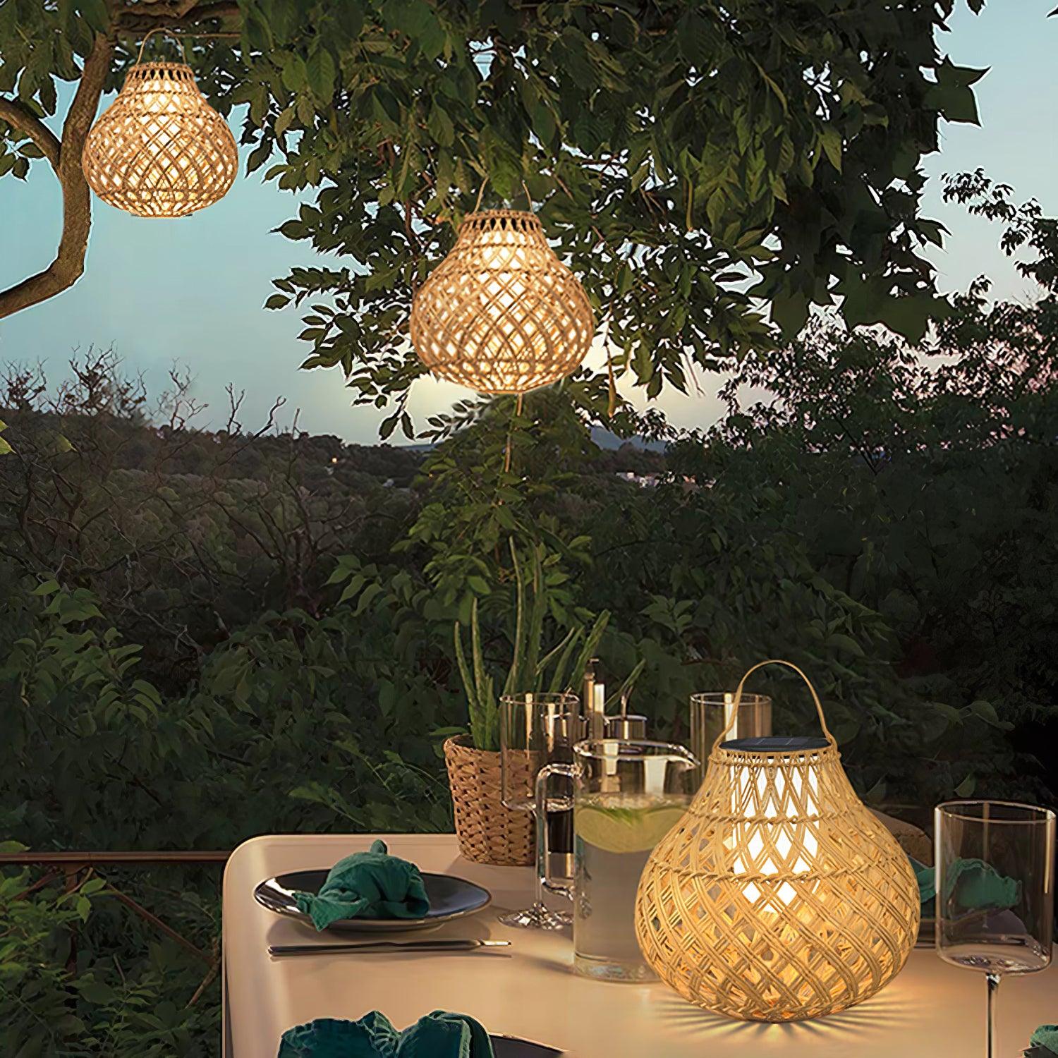 Woven Sphere Lantern Outdoor Lamp - Blowlighting
