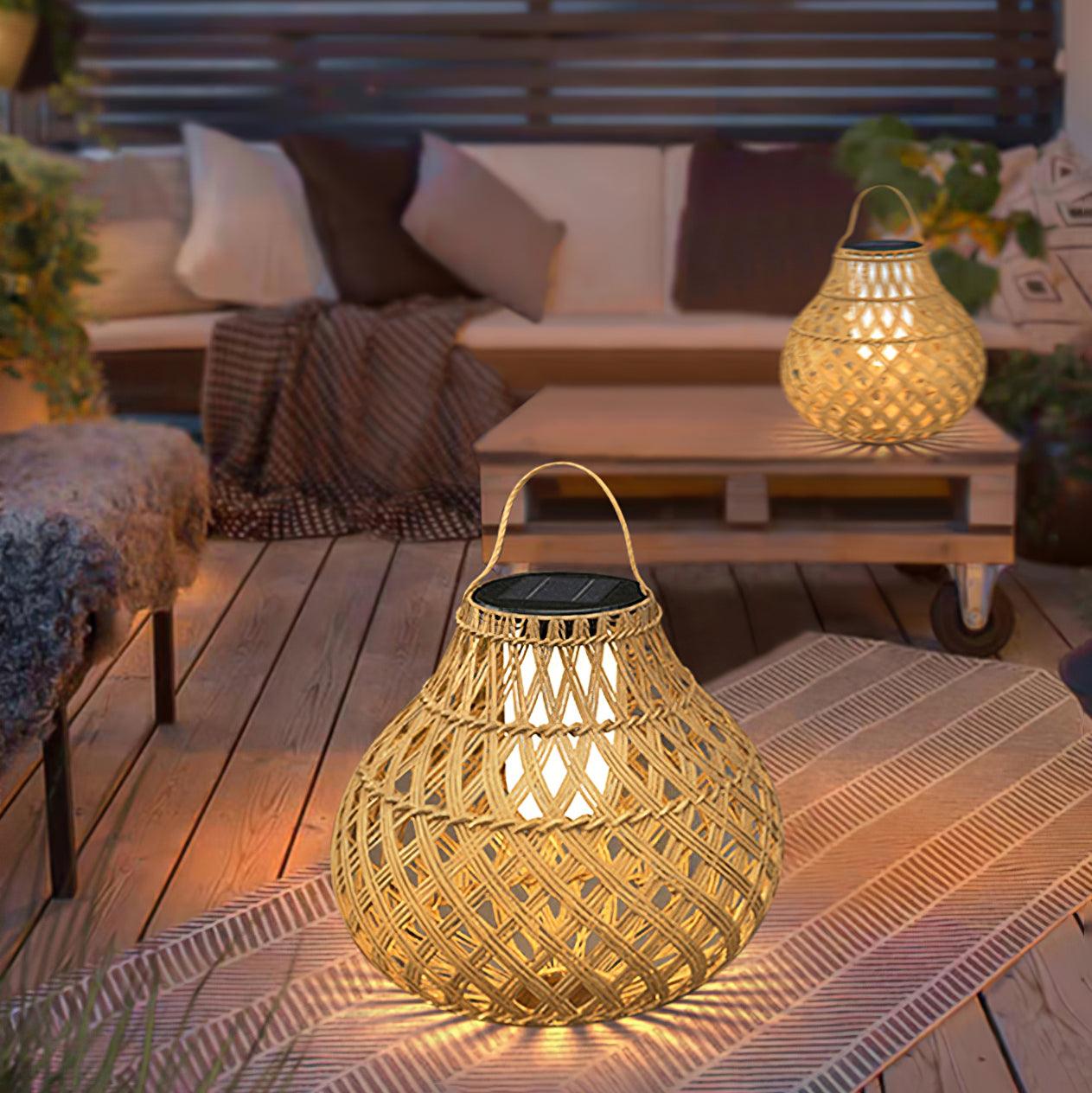 Woven Sphere Lantern Outdoor Lamp - Blowlighting
