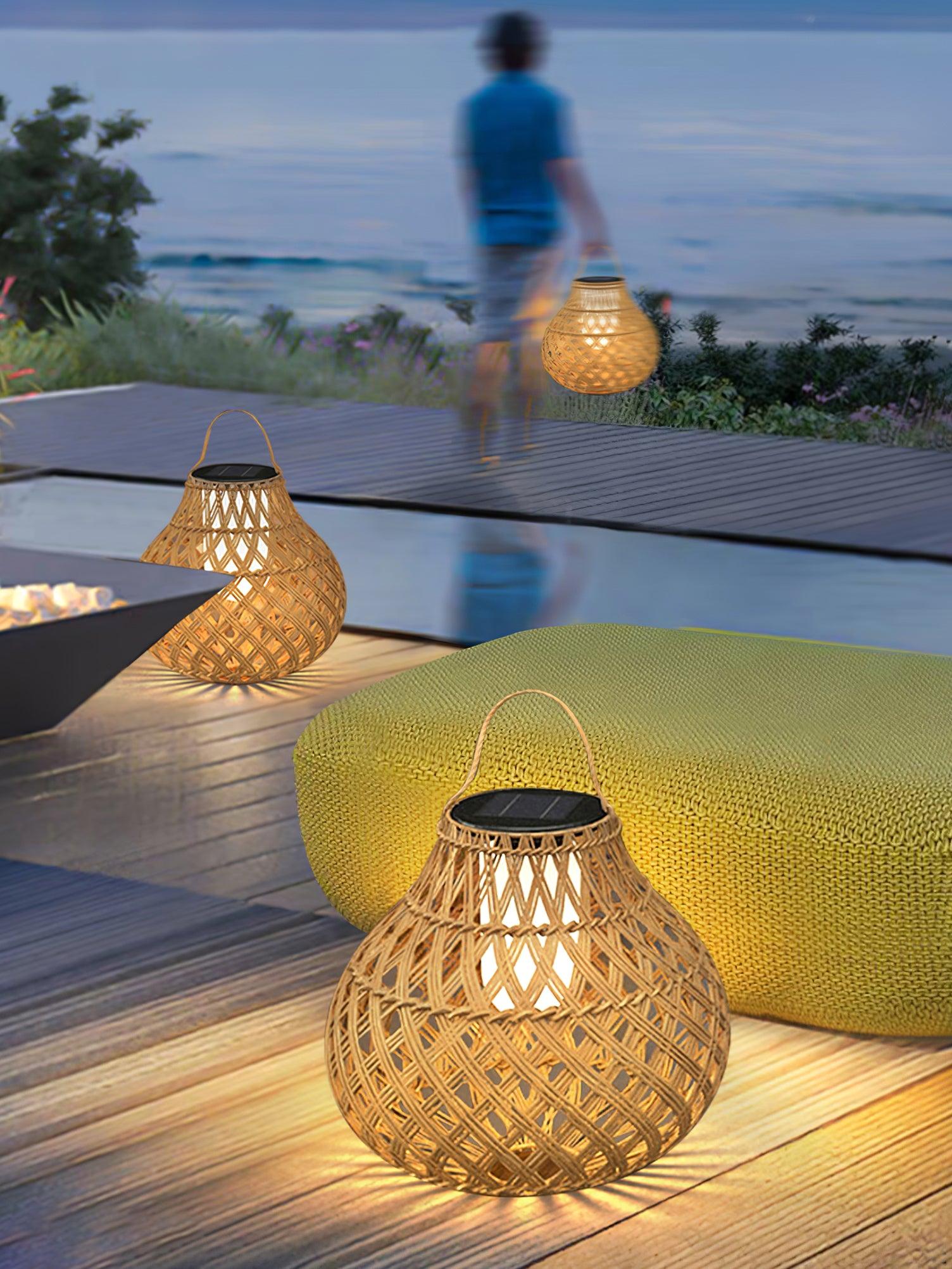 Woven Sphere Lantern Outdoor Lamp - Blowlighting