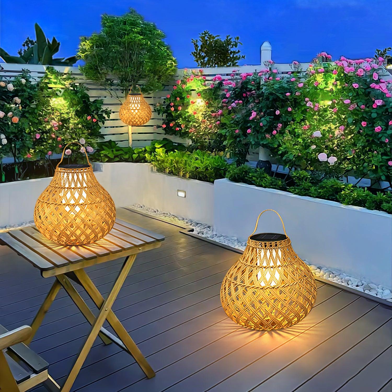 Woven Sphere Lantern Outdoor Lamp - Blowlighting