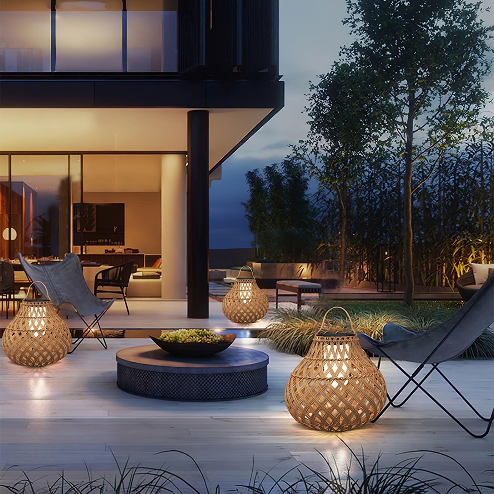 Woven Sphere Lantern Outdoor Lamp - Blowlighting